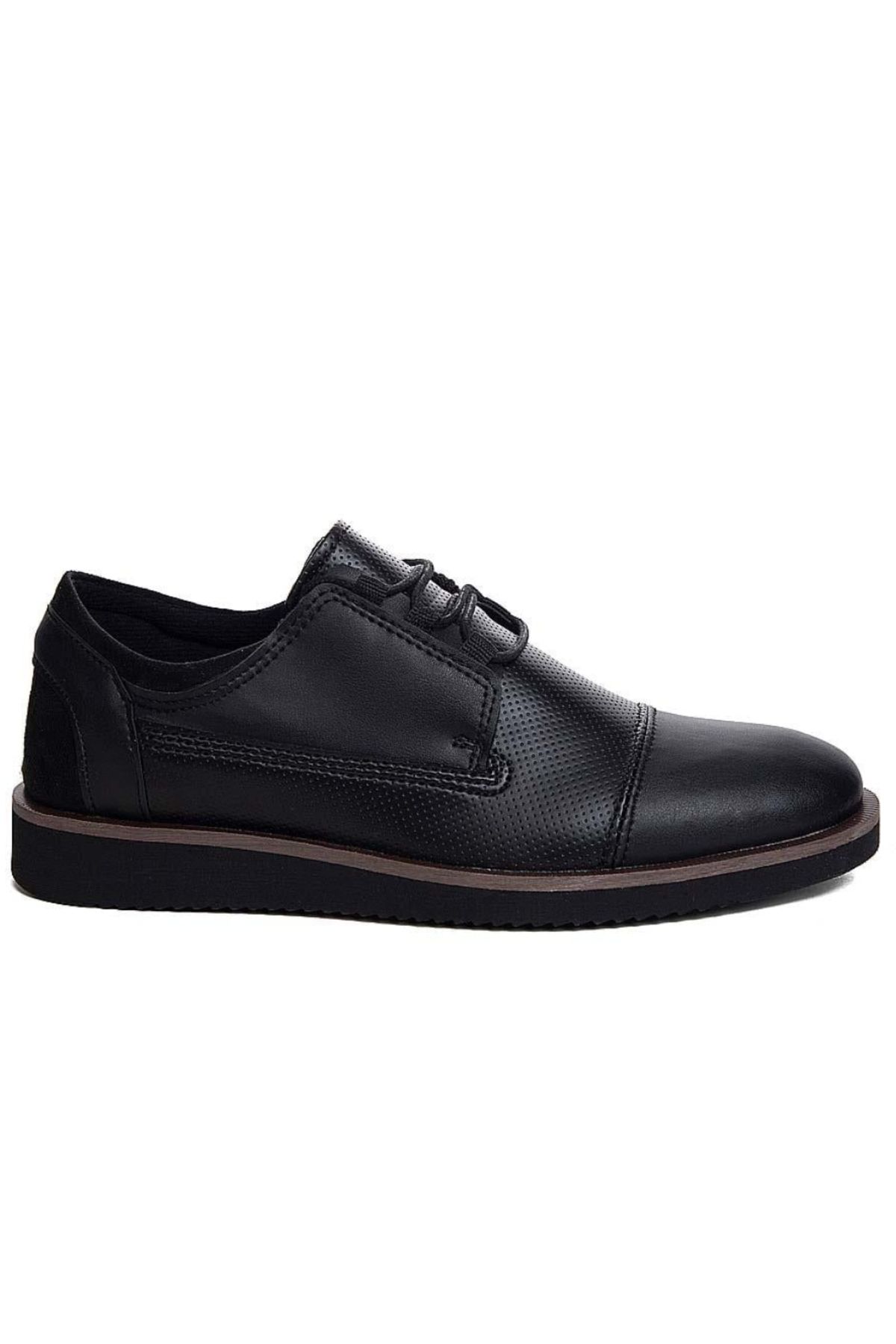 Conteyner 67110 Siyah Ortopedik Hafif Rahat Günlük Erkek Klasik Ayakkabı
