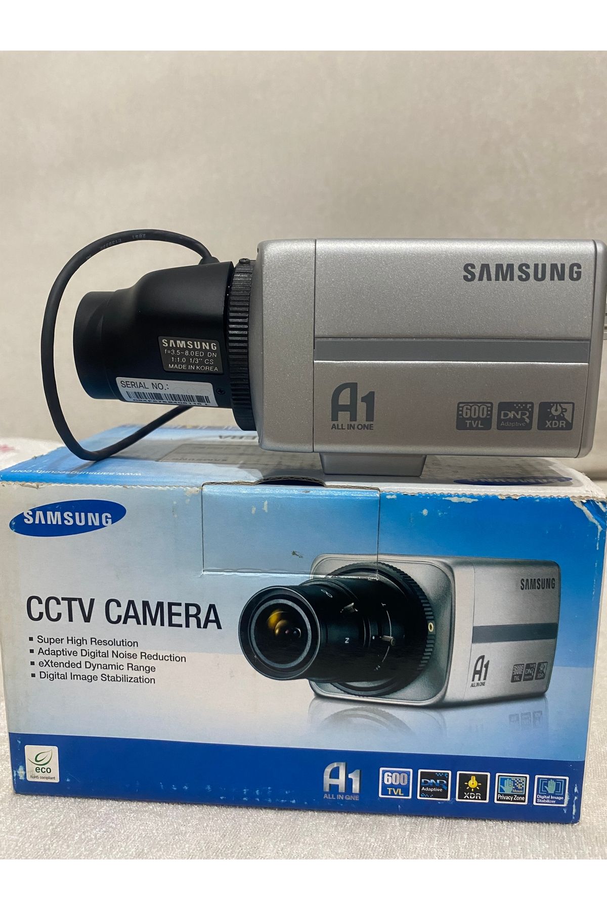 Samsung scc-b2331p cctv kamera ve SLA-3580DN lens