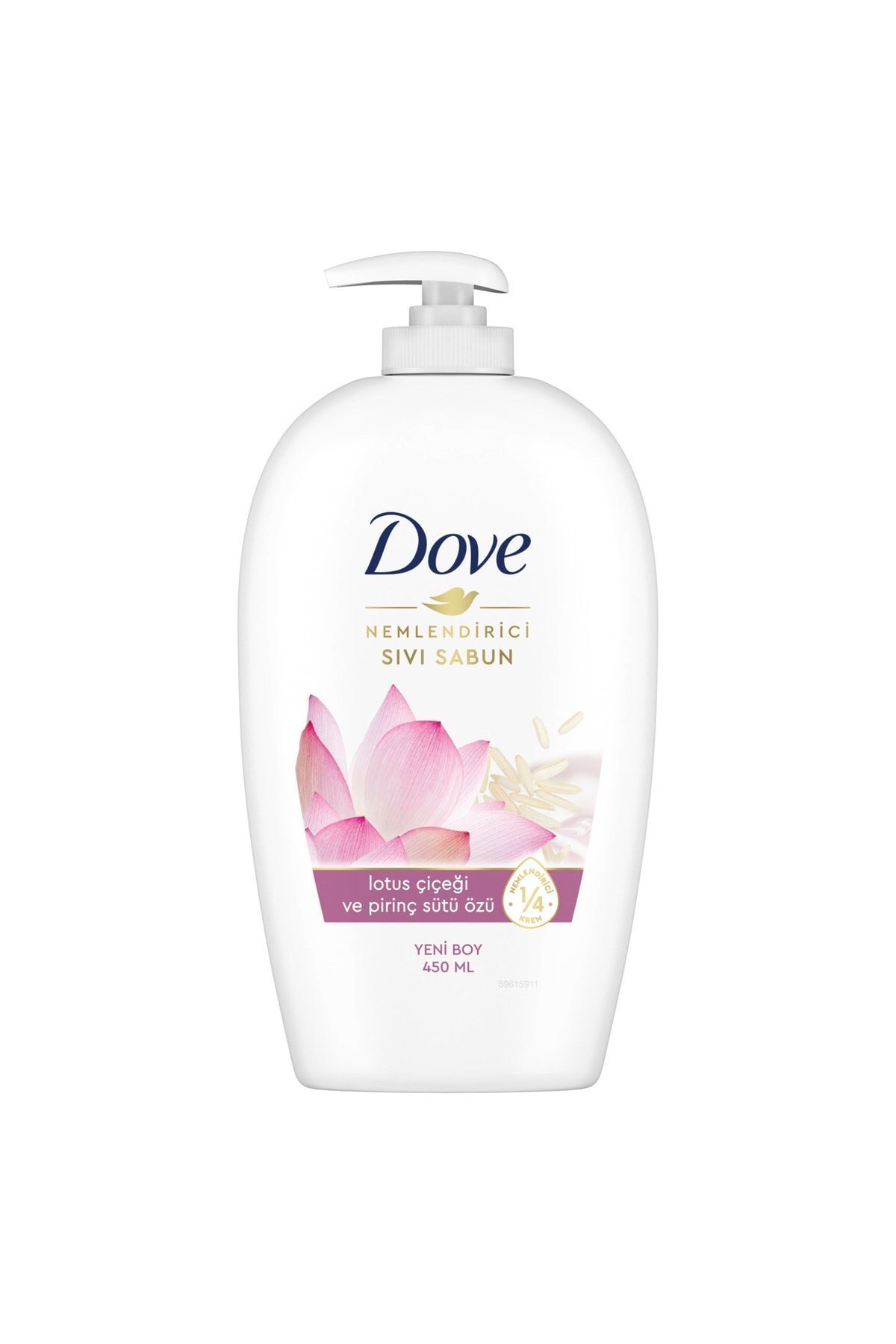 Dove Lotus Çiçeği Ve Pirinç Sütü Özlü Nemlendirici Sıvı Sabun 450 ml