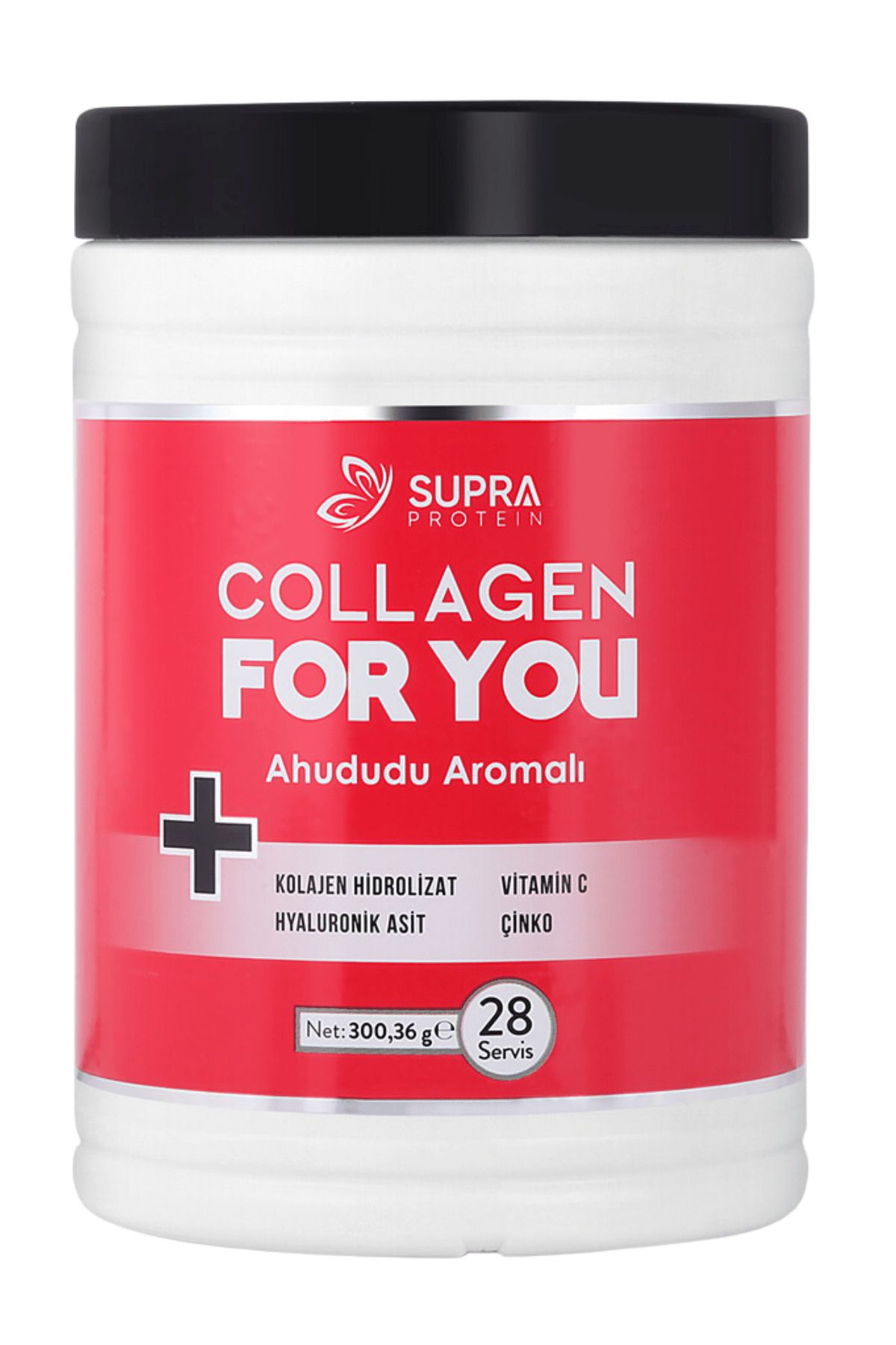 Supra Protein Collagen For You-Ahududu Aromalı-Kolajen+Hyaluronik Asit+Çinko+Vitamin C-28 Günlük Kür