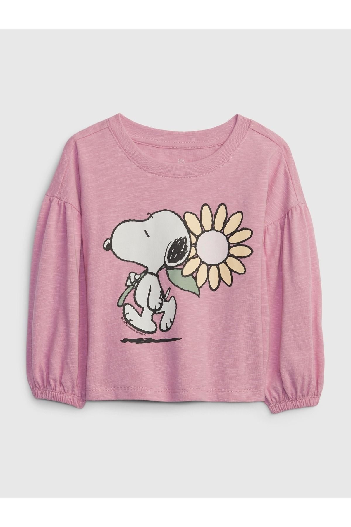 GAP Kız Bebek Pembe Peanuts Grafikli T-Shirt