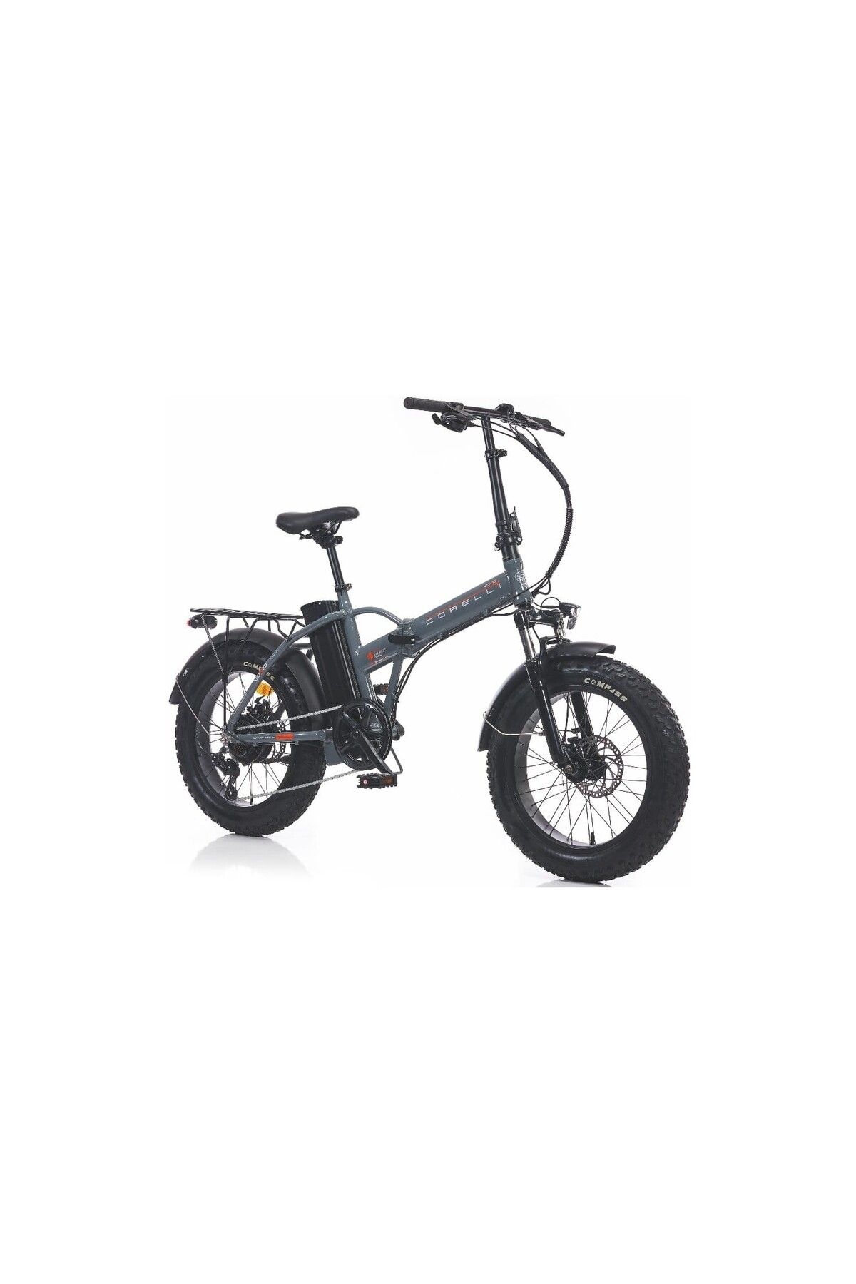 Corelli Voniq E Fat Bike Katlanır Elektirikli Bisiklet GRİ