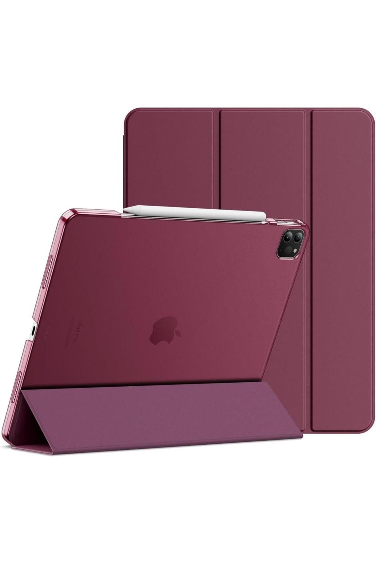 UnDePlus iPad Pro 11 2. Nesil Uyumlu Kılıf PU Deri Smart Standlı Case A2228 A2068 A2230 A2231