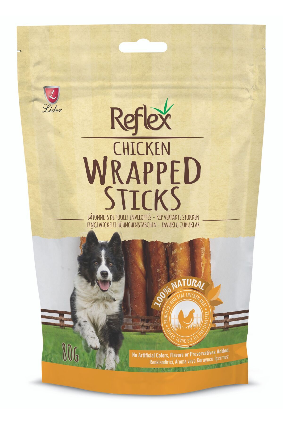 Reflex Wrapped Sticks Ördekli Köpek Ödül Çubukları 80 gr