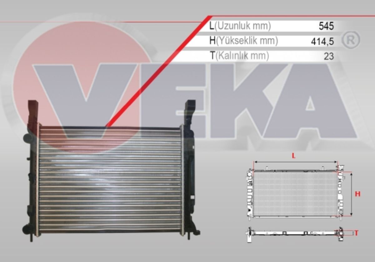 Genel Markalar Su Radyatoru Mekanık Renault Kangoo (KW0/1) 1.5 Dcı 6 Vıtes M-t Ac 2008-