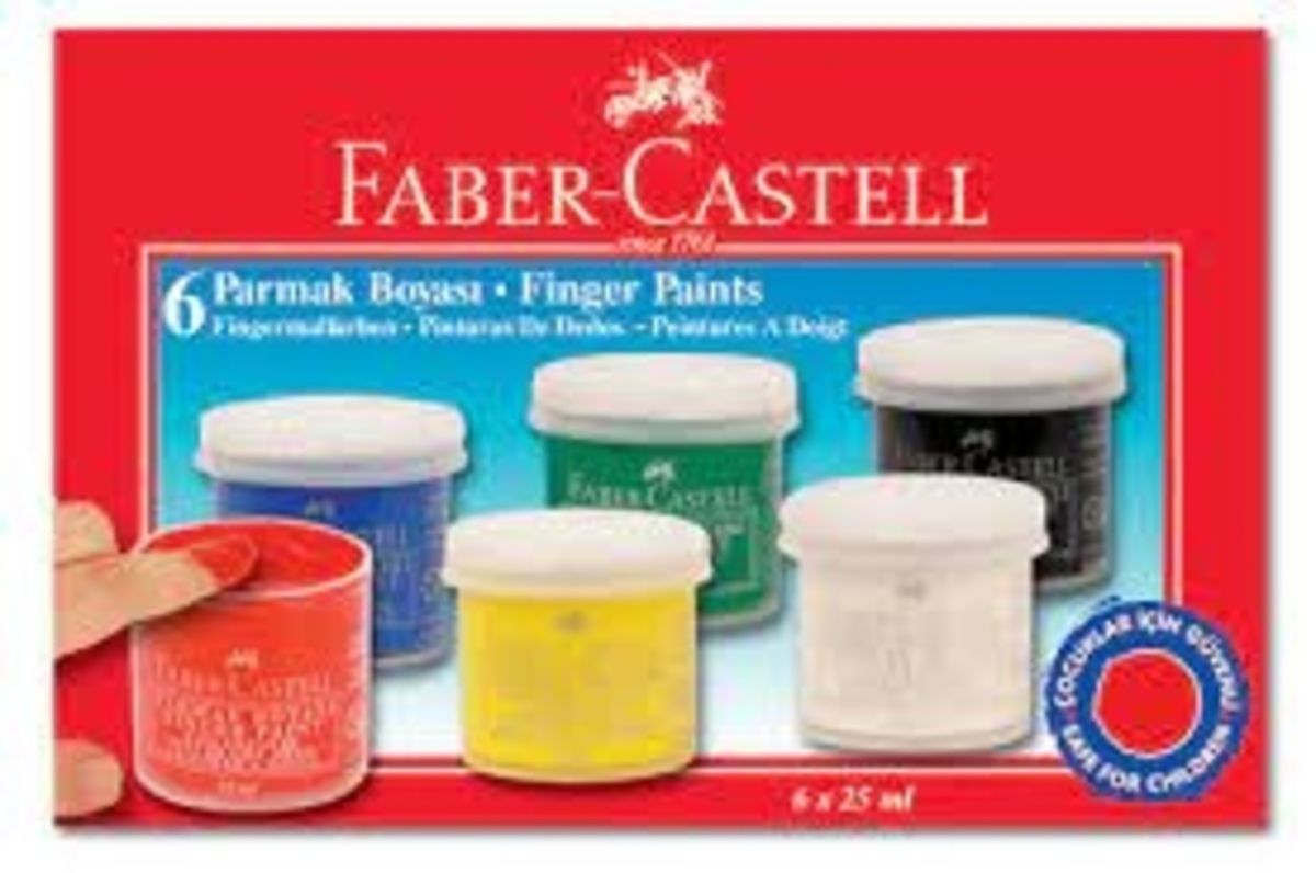 Faber Castell Parmak Boyası 6 Renk 25 ml