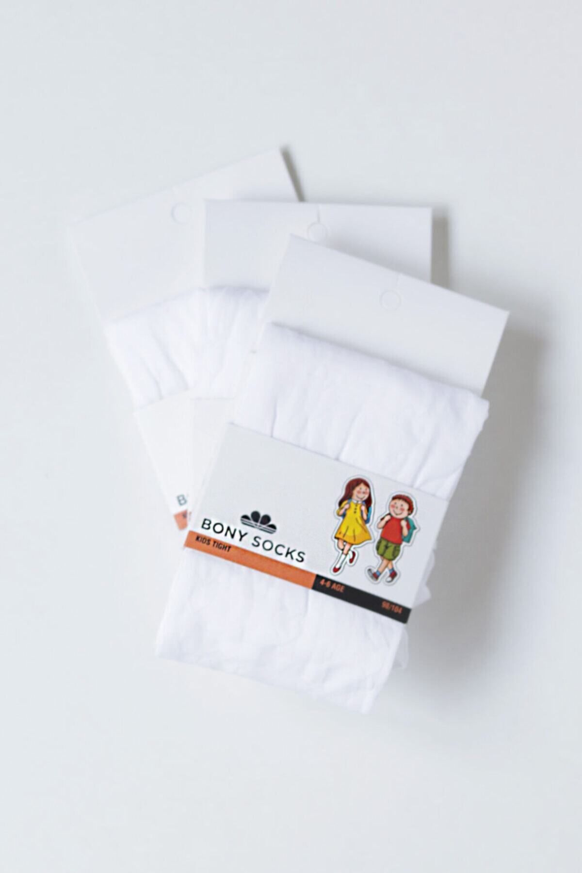 Katia & Bony 3'lü Paket Kız Çocuk Ince Külotlu Çorap - Beyaz
