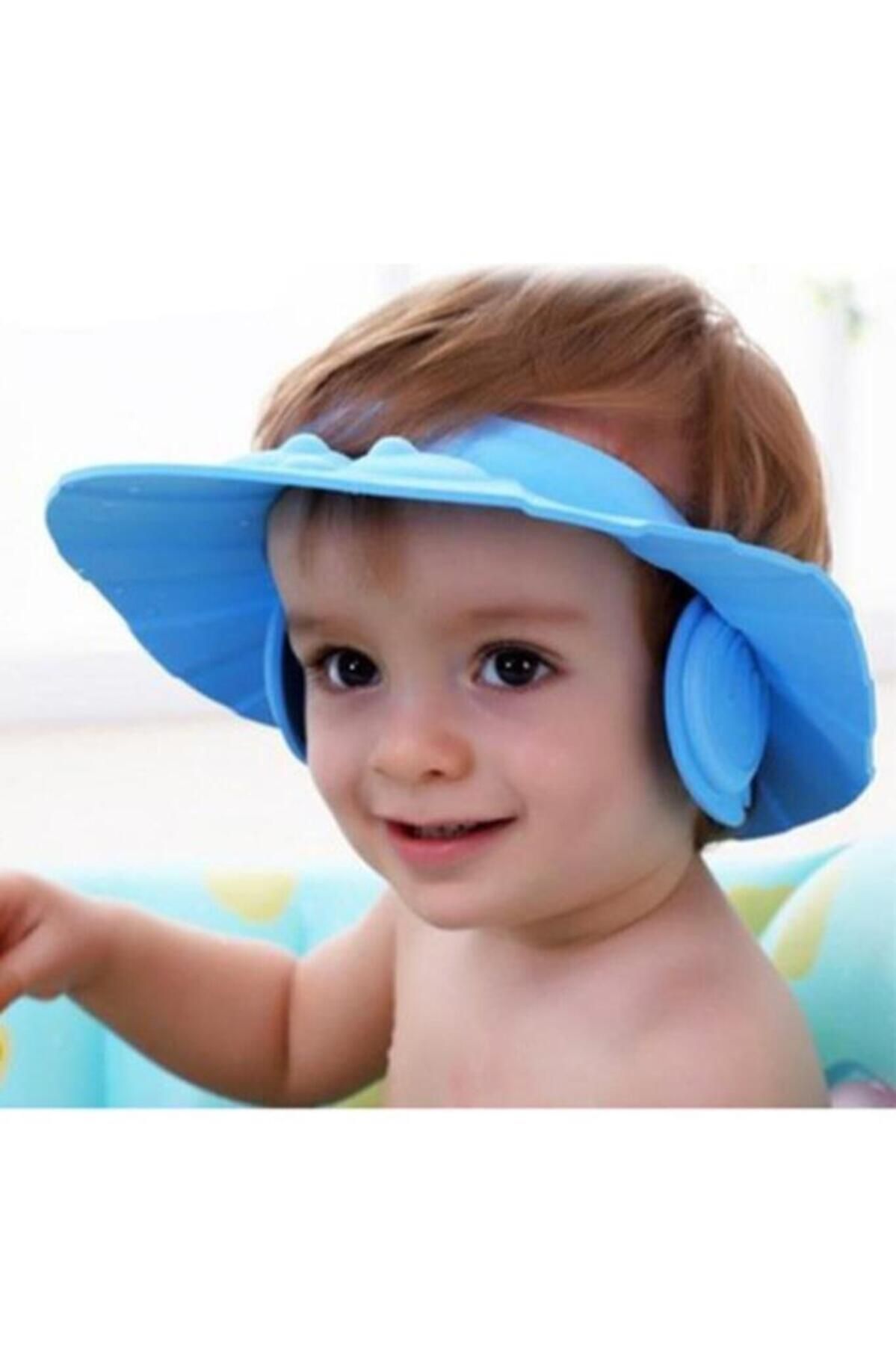 10 Crosby Bebek Kulak Banyo Şapkası Düğmeli