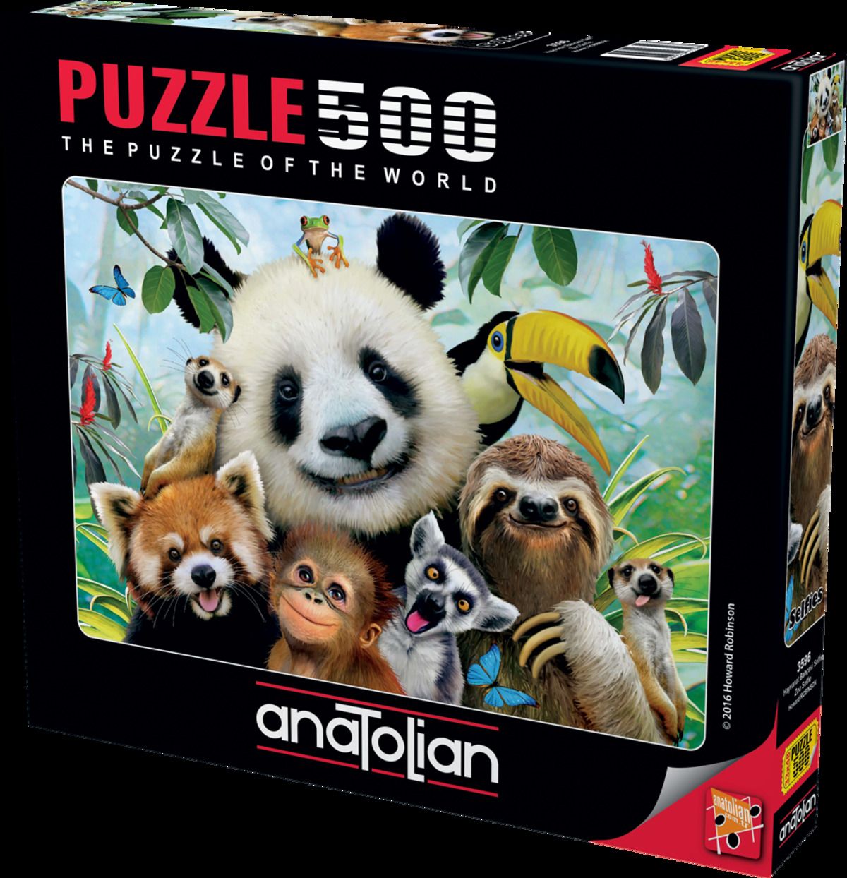 Anatolian Puzzle 500 Parçalık Puzzle / Hayvanat Bahçesi Selfie - Kod:3596