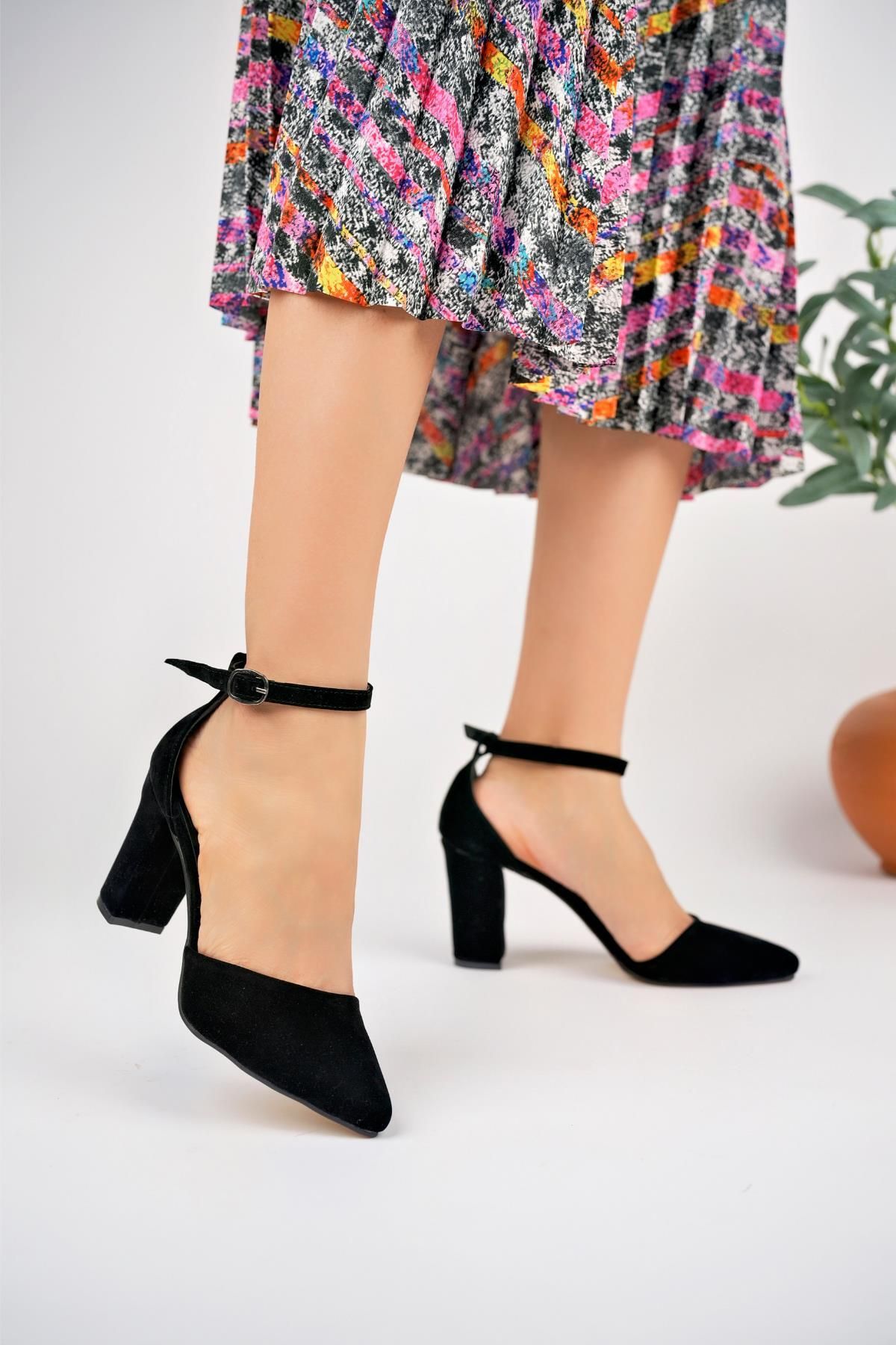 Muggo Soffy Garantili Kadın Klasik Günlük Tarz Şık Ve Rahat Topuklu Ayakkabı