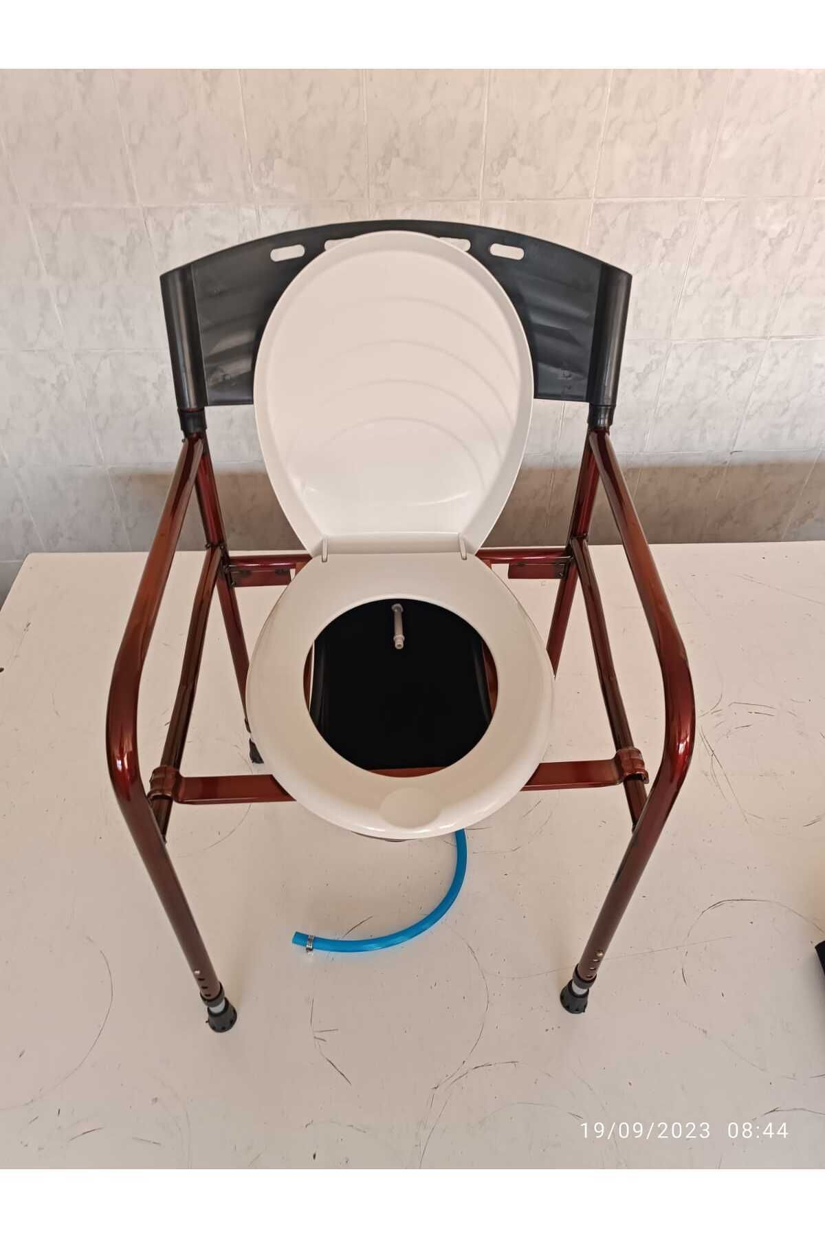 MEDİKALCİM Taharet Musluklu Hasta Tuvaleti Hasta Tuvalet Sandalyesi Hasta Wc Sandalyesi Klozet Yükseltici