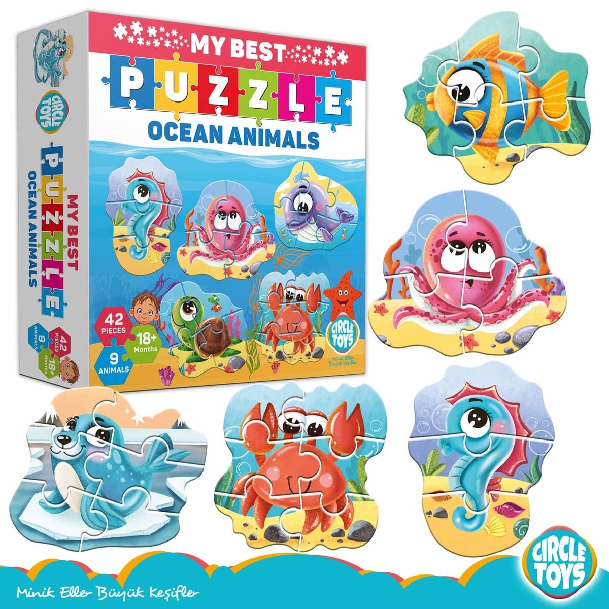 Circle Toys Best Puzzle Ocean Animals