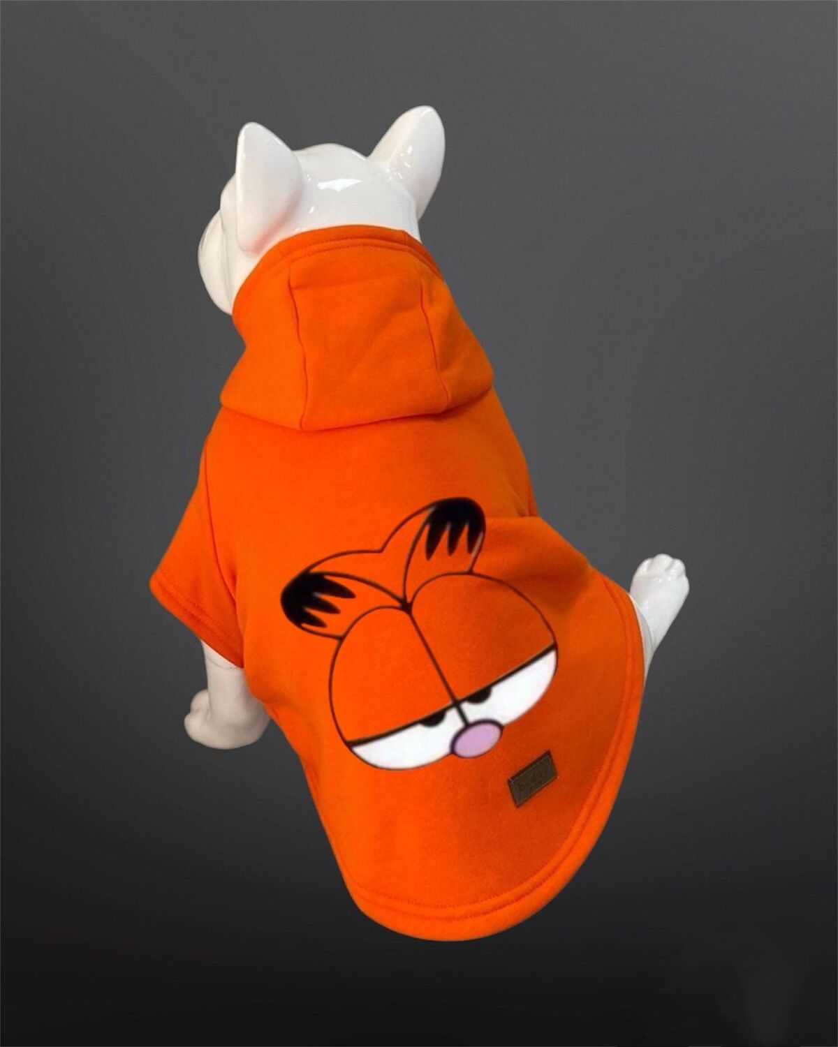 Buddy Store Kedi & Köpek Kıyafeti Sweatshirt - Garfield Baskılı Turuncu Sweatshirt