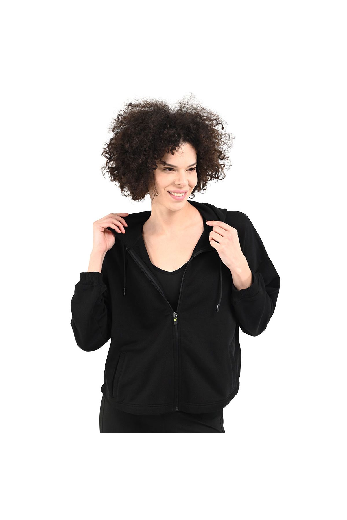 Sportive Piena Kadın Siyah Günlük Stil Sweatshirt 24YKTL13D21-SYH