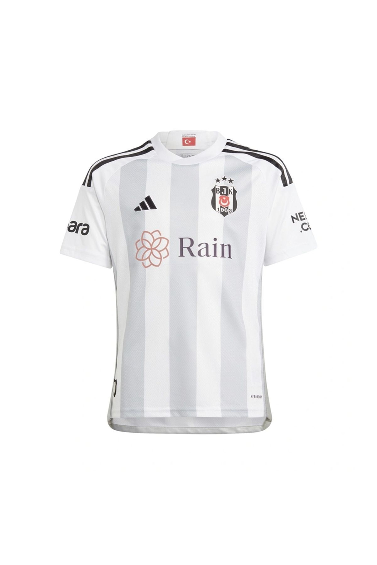 adidas Beşiktaş Home Çocuk Beyaz Yuvarlak Yaka Forma
