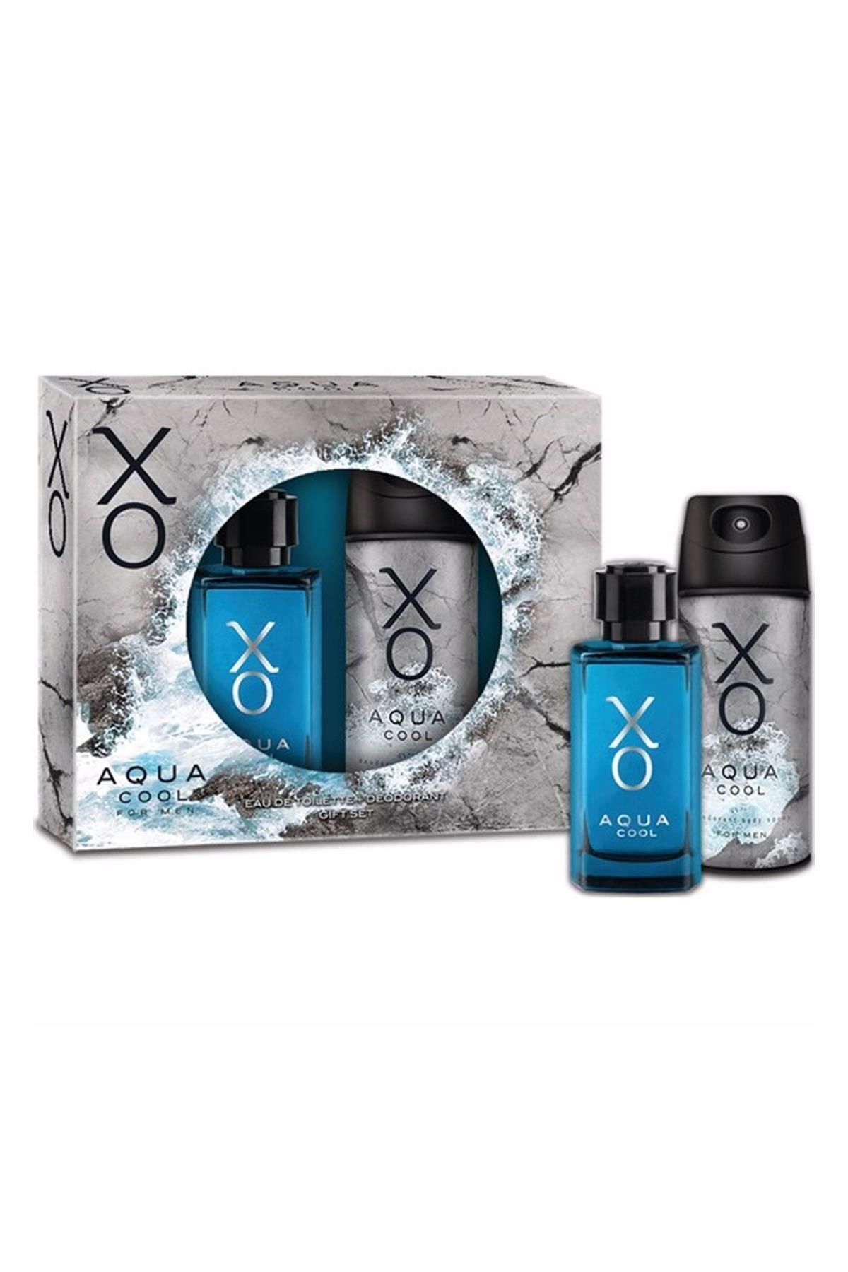 Xo Aqua Cool Edt 100 ml Erkek Parfüm Deodorant 125 ml Seti