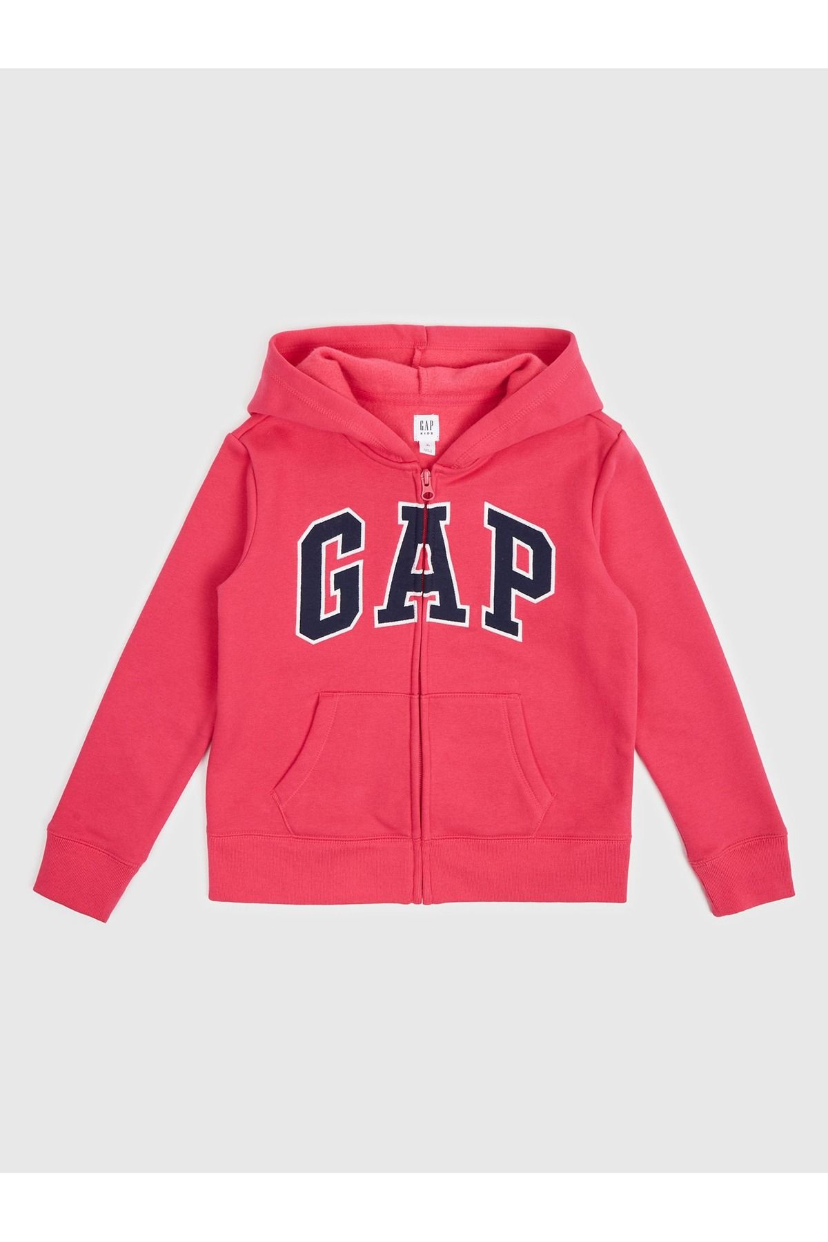 GAP Kız Çocuk Koyu Pembe Gap Logo Sweatshirt
