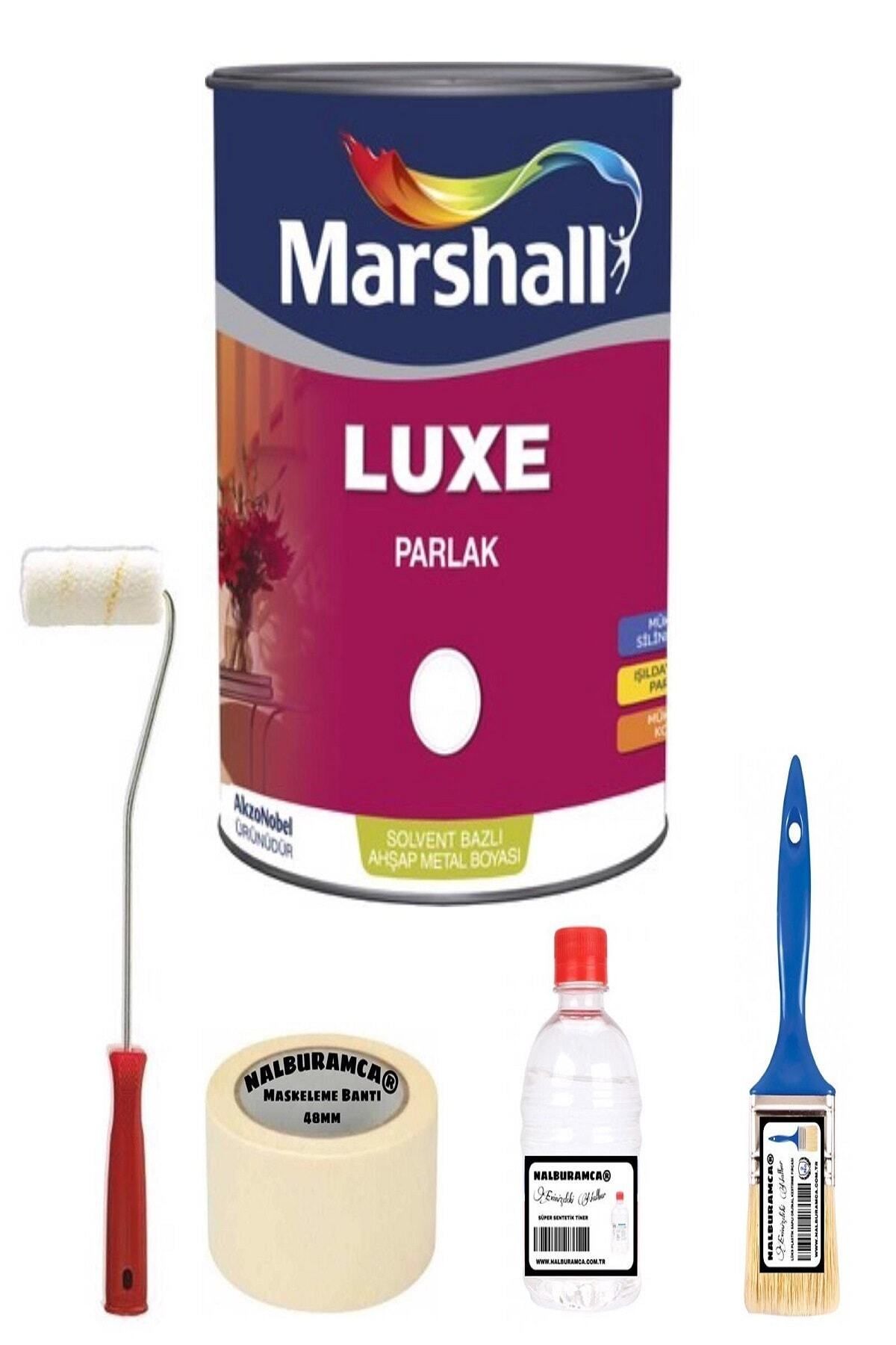 Marshall Luxe Sentetik Yağlı Boya 0,75 Lt 5 Parça Set Beyaz