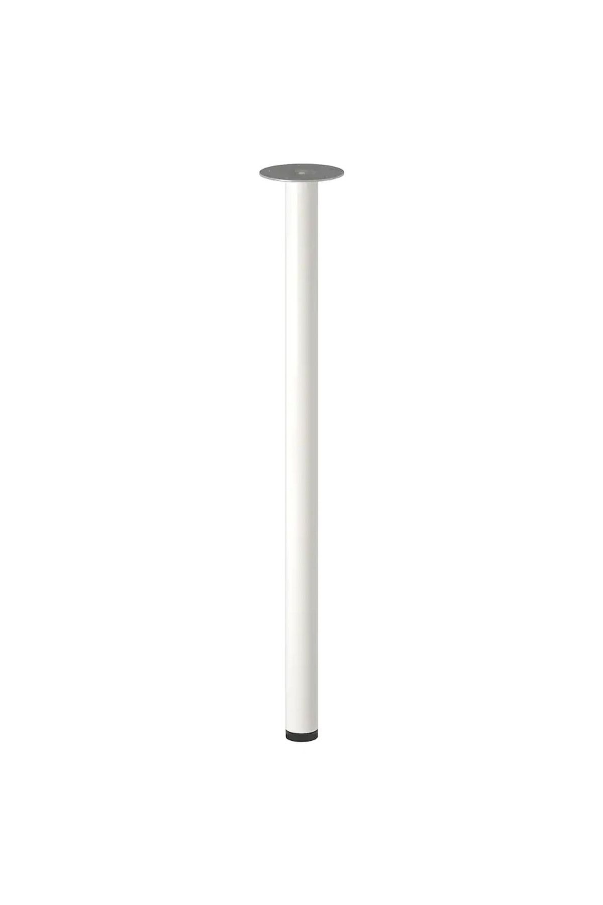 IKEA Tekli Adıls Beyaz 70 Cm Ayak Çelik Masa Ayağı Çalışma Masası Ayağı (# 646154698) Beyaz Masa Ayağı