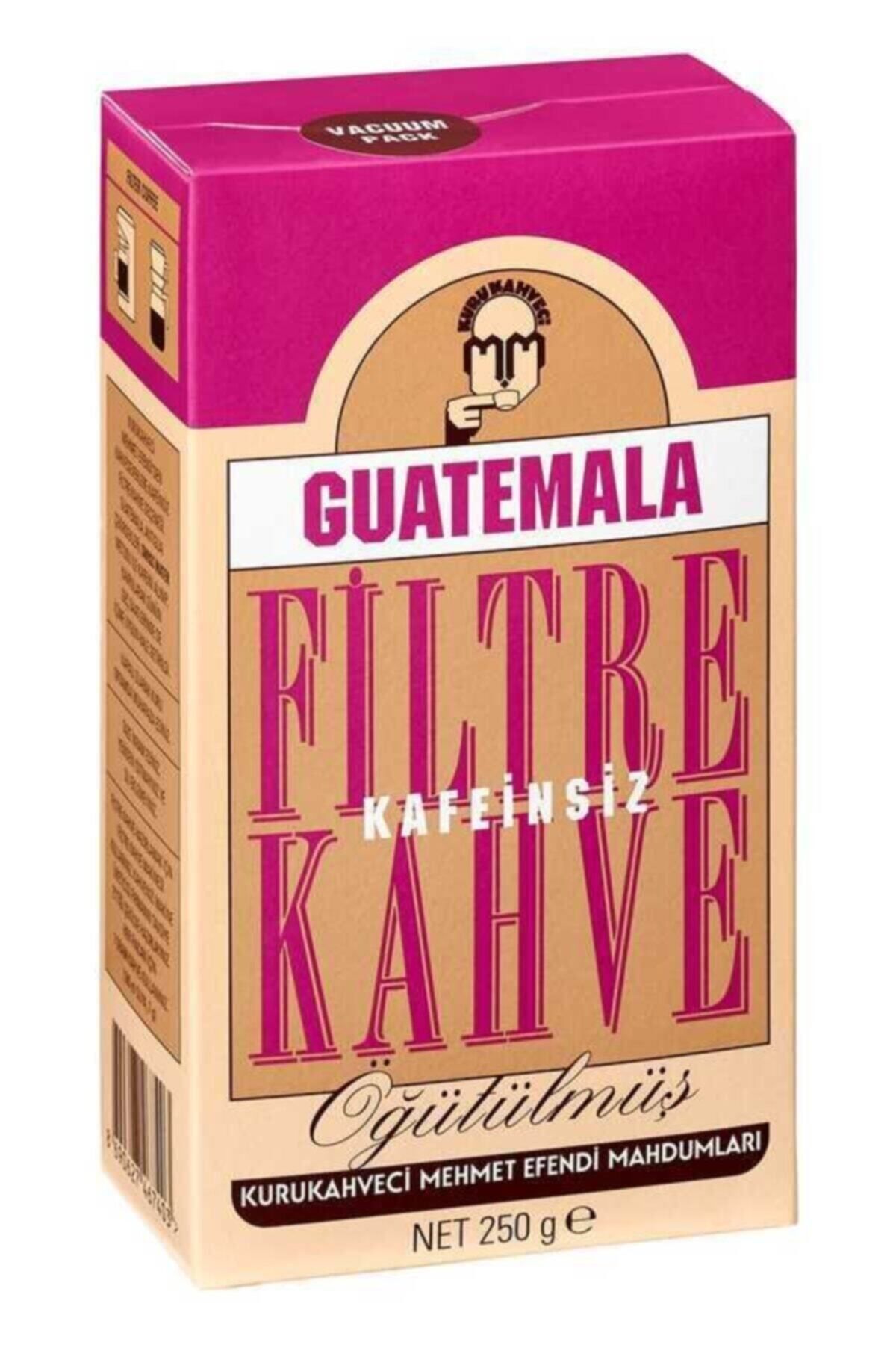 Mehmet Efendi Kurukahveci Mehmet Efendi Guatemala Öğütülmüş Kafeinsiz Filtre Kahve 250 G