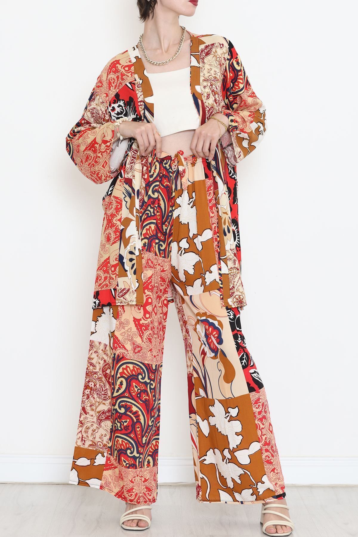 SAŞA Boutique Kimono Takım Kiremit - 10553.1095.