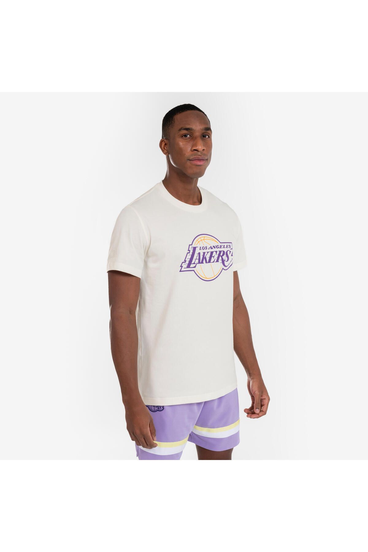 Decathlon Unisex Basketbol Tişörtü - Beyaz - NBA Lakers - TS 900