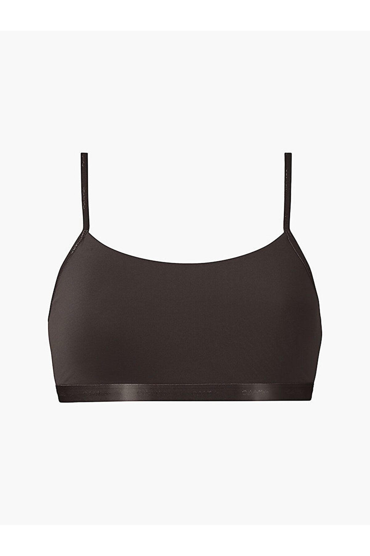 Calvin Klein Kadın Imzalı Elastik Bantlı Siyah Spor Sütyeni 000qf6757e-bck