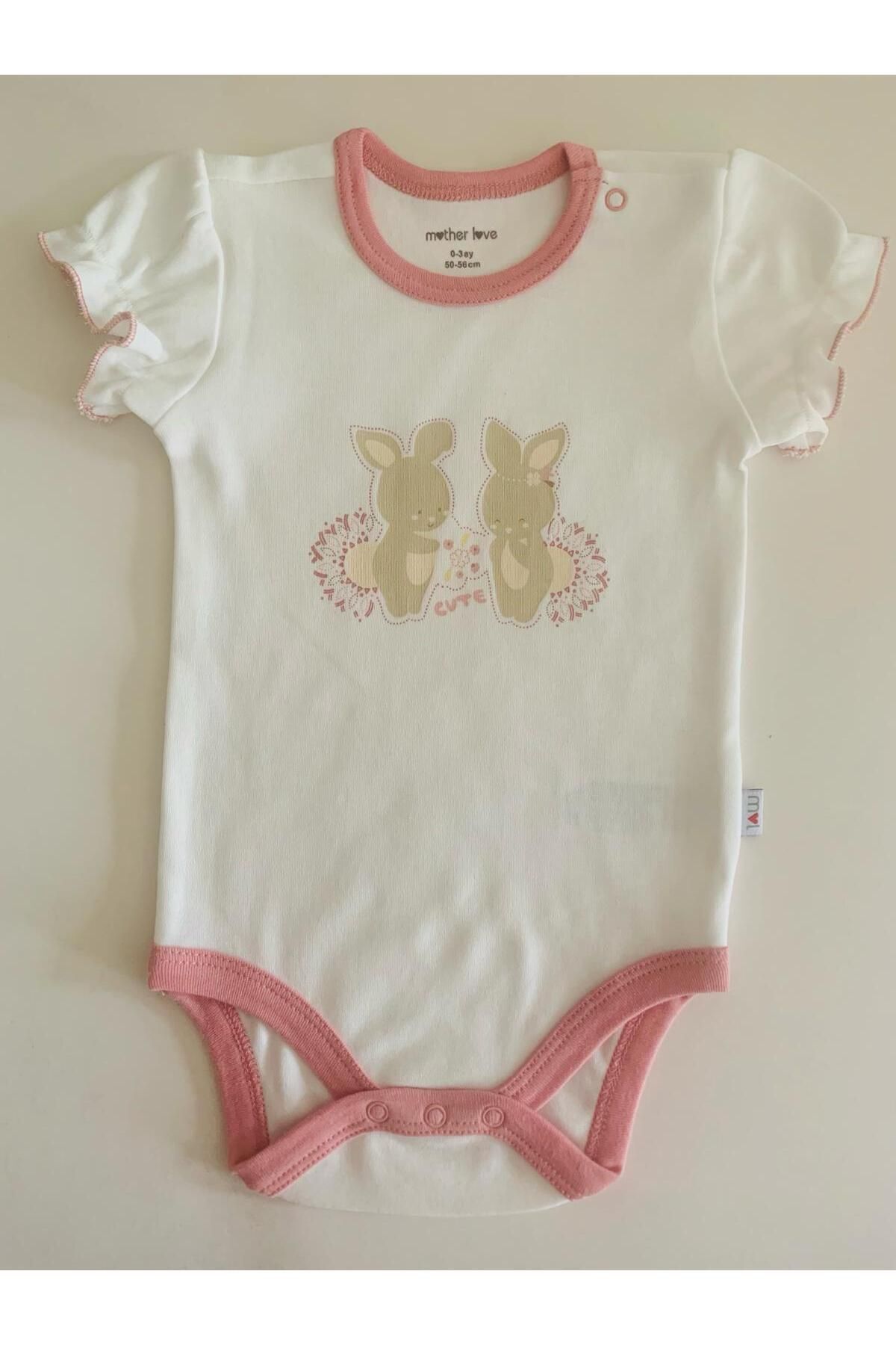 Anka baby %100 organik kısa kol bebek çıt çıtlı body