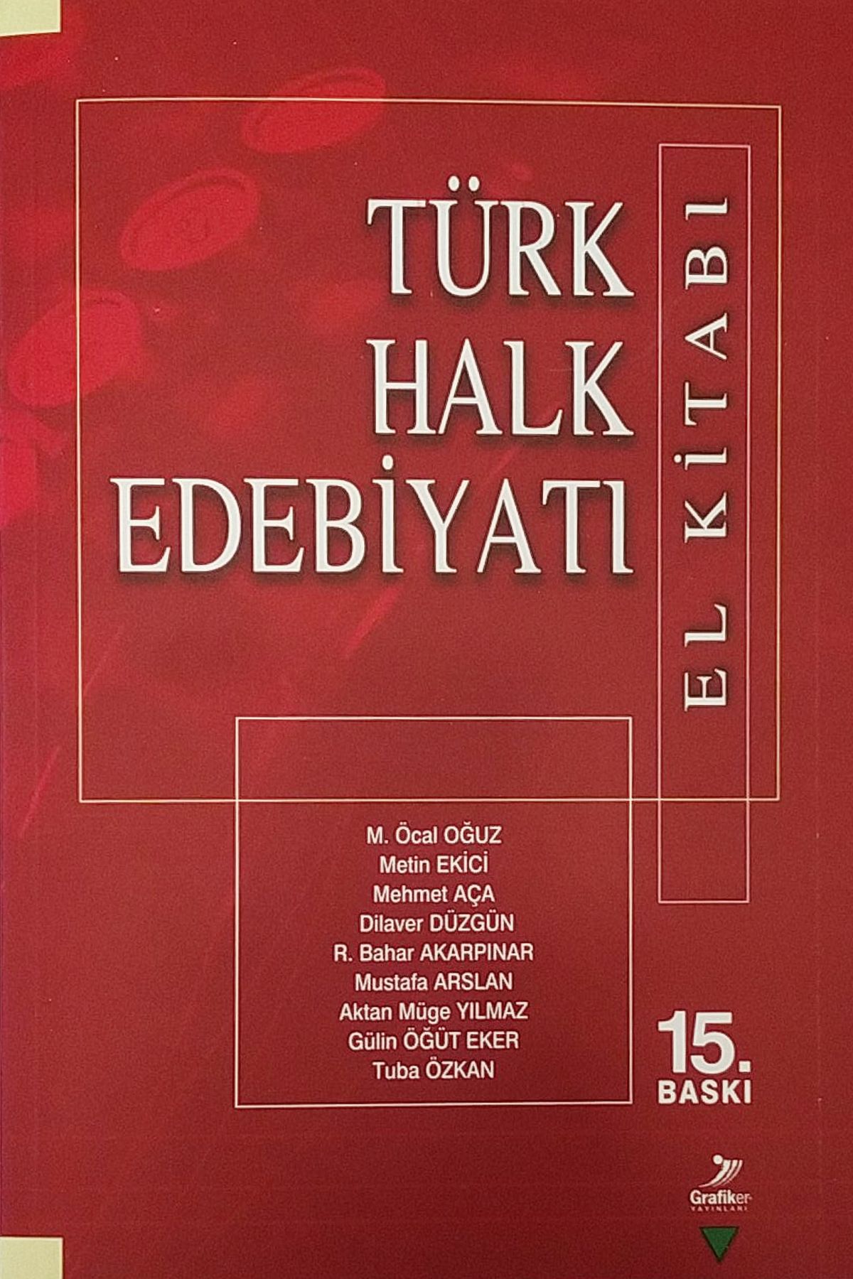 Grafiker Yayınları Türk Halk Edebiyatı El Kitabı