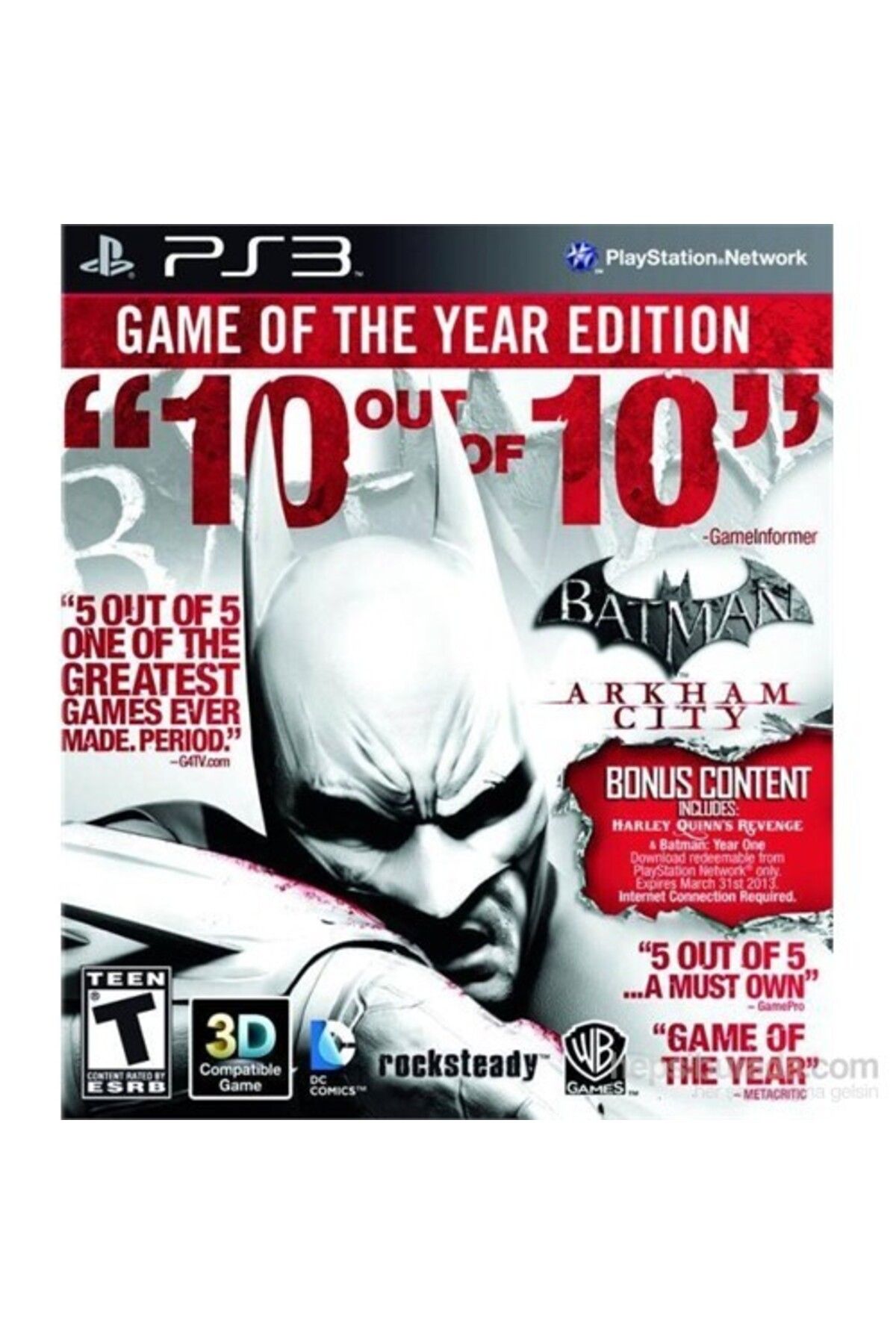 Wb Games Ps3 Batman Arkham City Game Of Year Edition