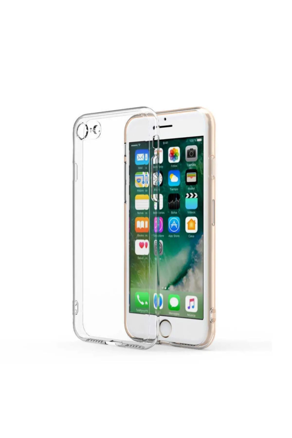 Fibaks Apple Iphone 7 Kılıf Yüksek Kalite Ince Yumuşak Şeffaf Süper Silikon