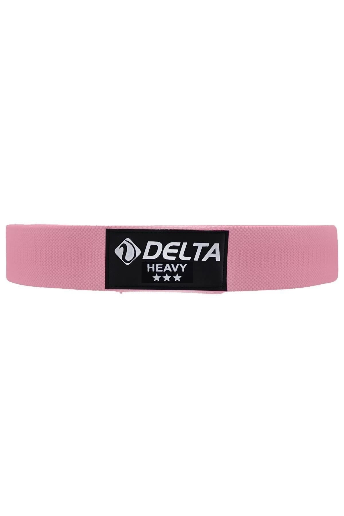 Delta Tam Sert Squat Bant Pilates Fitness Kalça Egzersizi Direnç Bandı Lastiği (Uç Kısmı Kapalı)