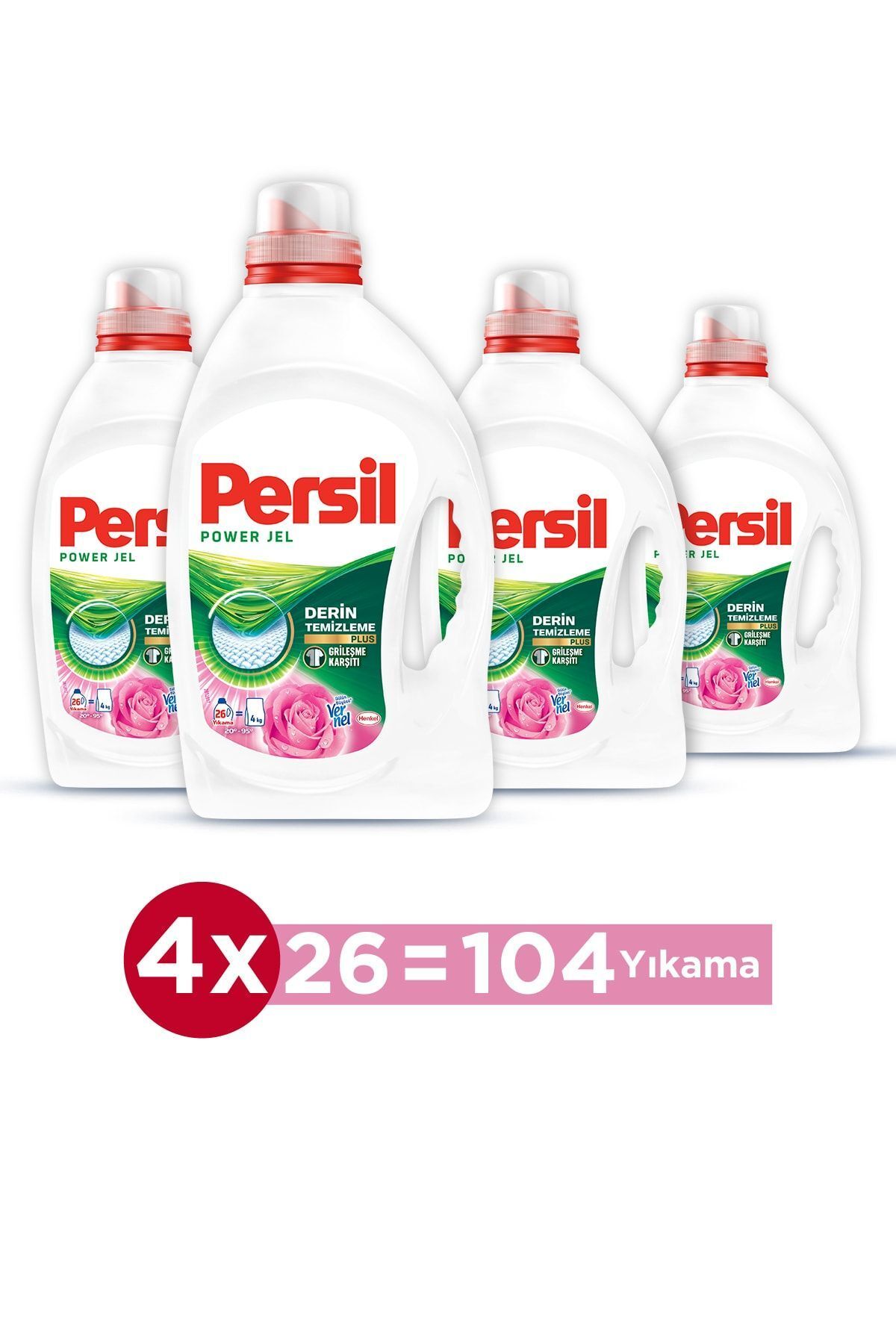 Persil Sıvı Çamaşır Deterjanı 4 x 26 WL  (104 Yıkama) Gülün Büyüsü