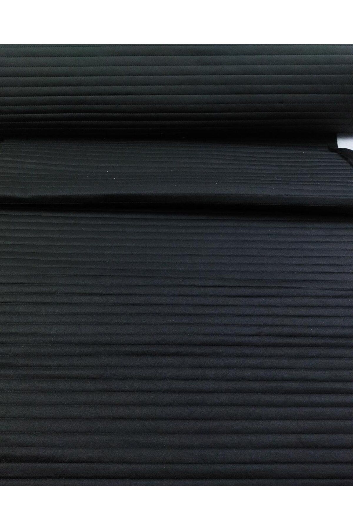 Kumaş Parça Dalgıç Jarse Kağıt Tela Elyaf ve Süprem Penye ile Lamine Edilmiş Siyah Renk (En 75 cm x Boy 270 cm)