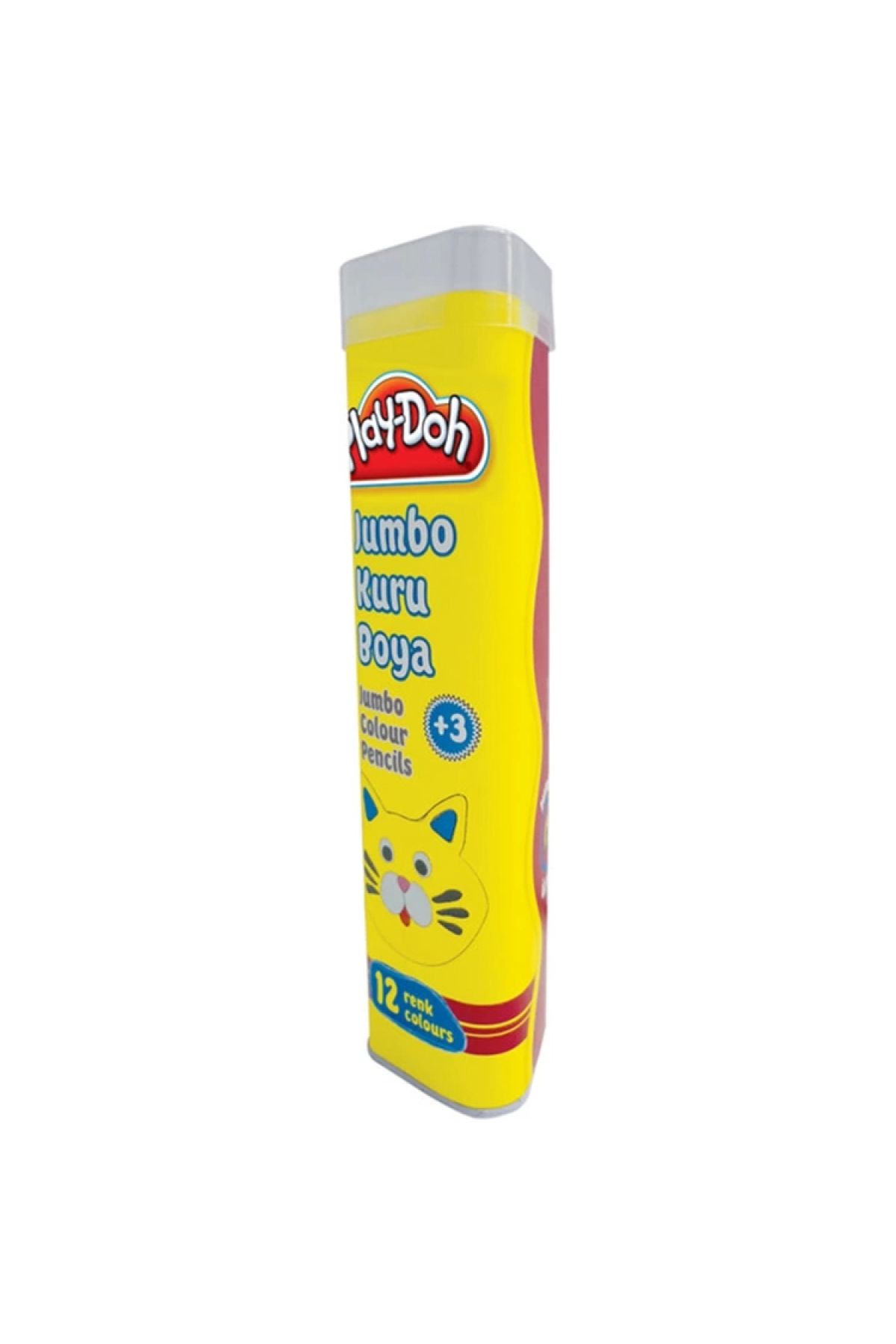 Play Doh Play-doh Üçgen Jumbo Tüp Kuruboya Kalemi 12 Renk Play-ku006
