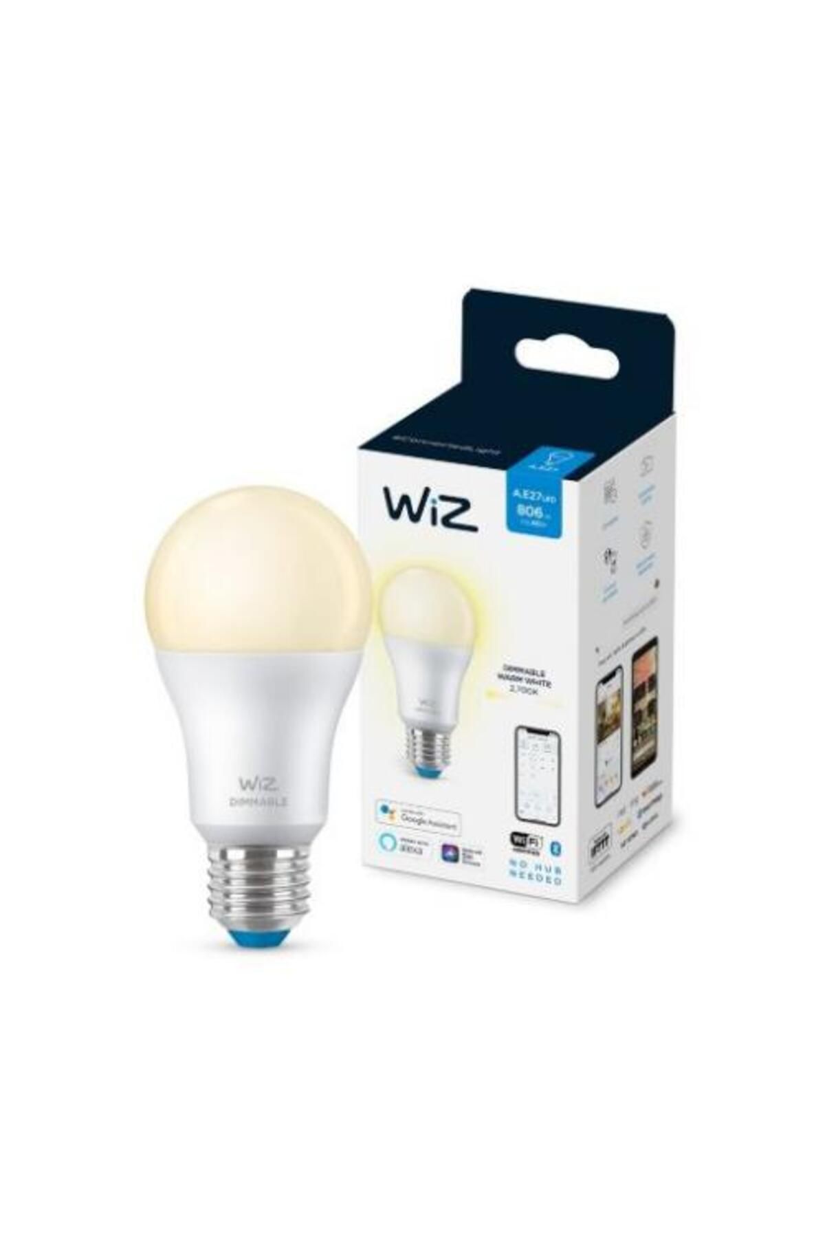 Wiz -wi-fi 2700k Sarı Işık Dim Edilebilir Akıllı Ampul - 60w - A60 - E27 Normal Duy