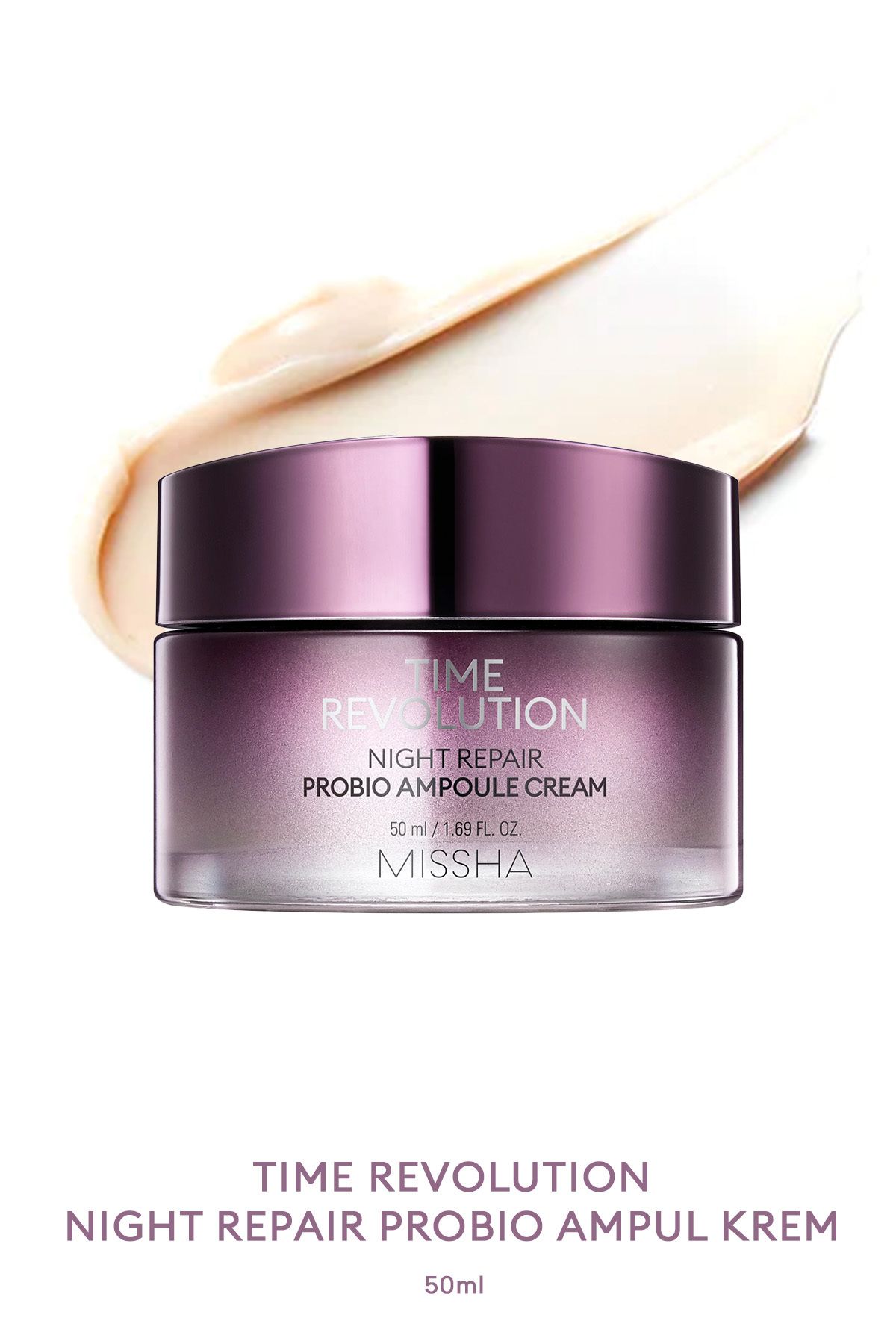 Missha Yaşlanma Karşıtı Probiyotik Içerikli Nemlendirici Krem 50ml Time Revolution Probio Ampoule Cream