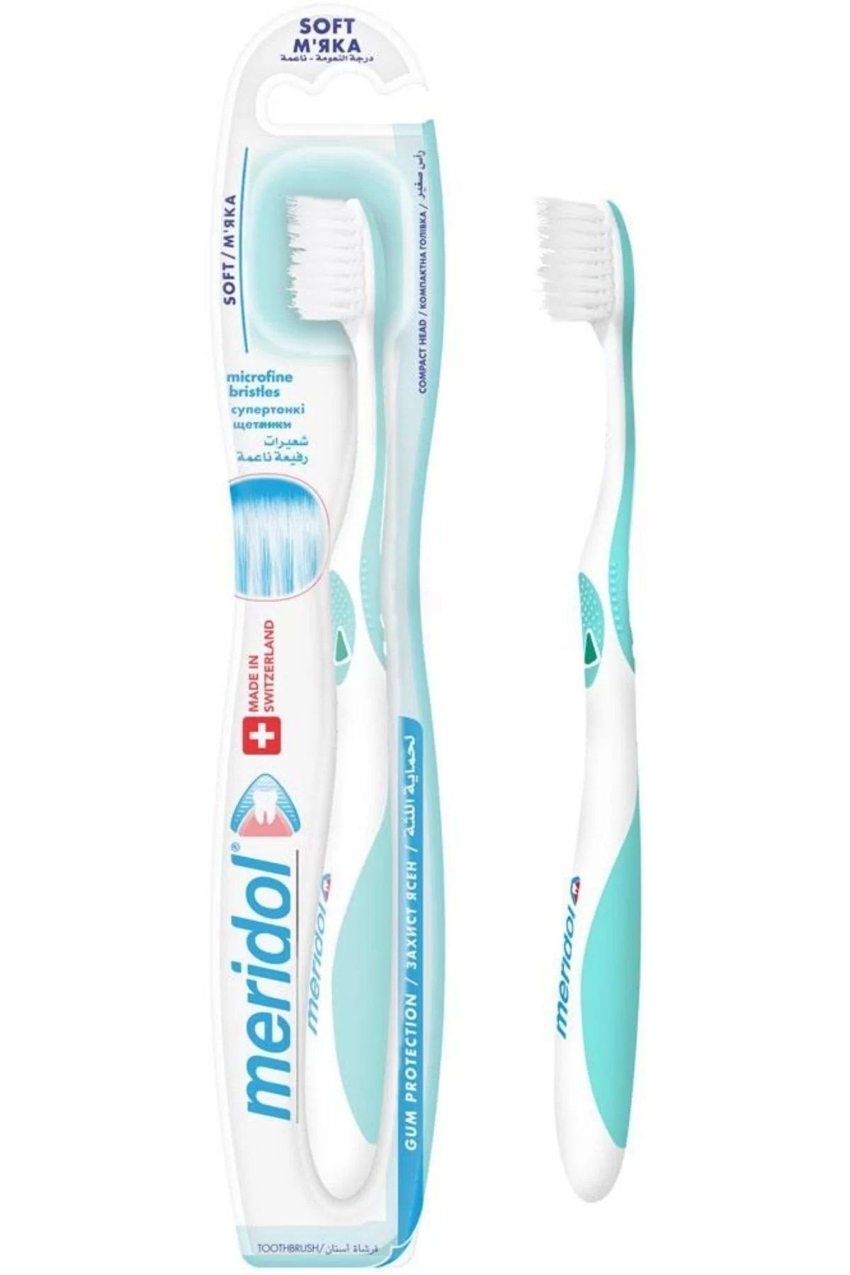 Meridol Diş Fırçası Soft (YUMUŞAK) Beyaz - Gri