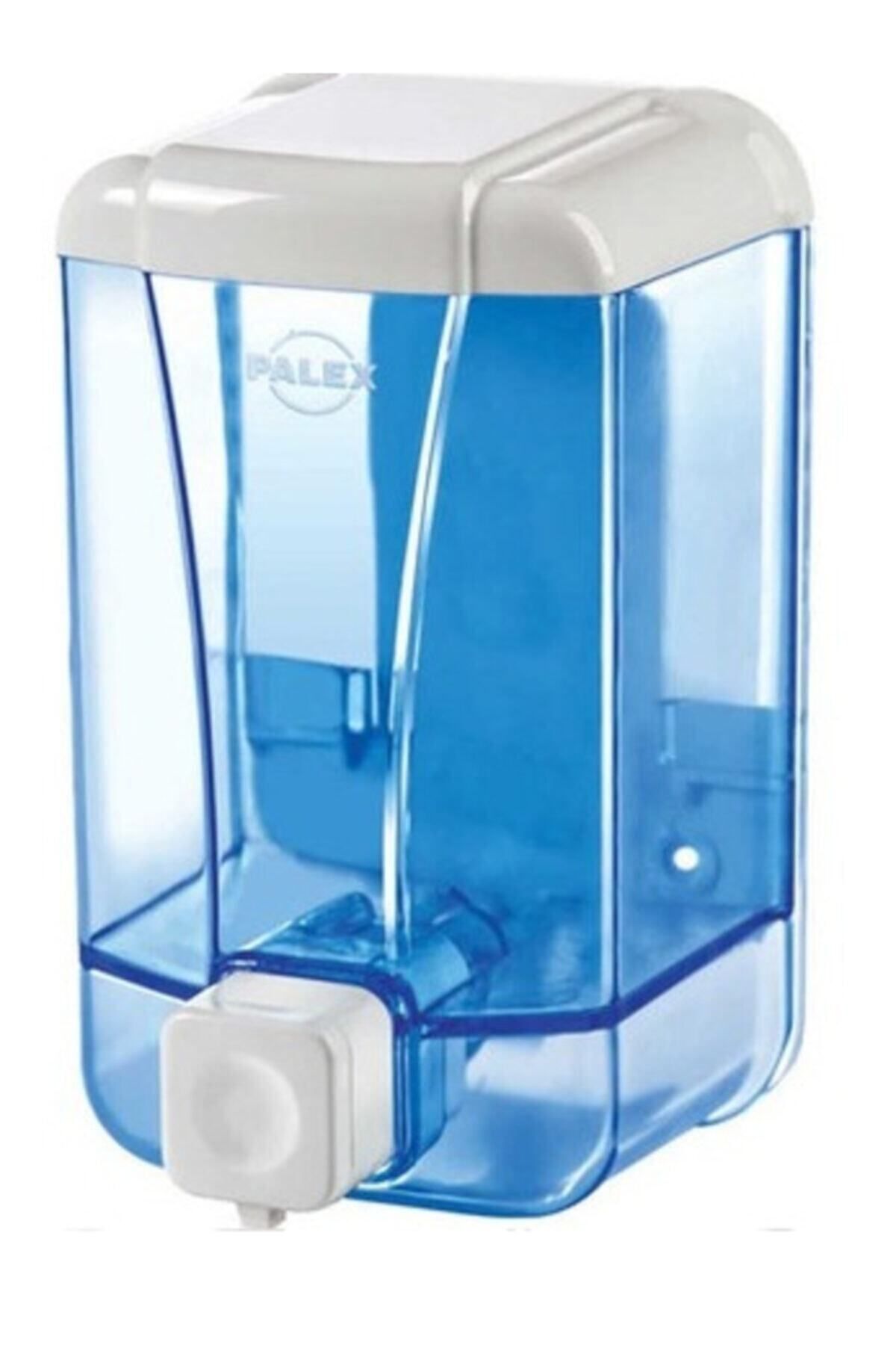 Palex Sıvı Sabunluk Sabun Dispenseri Duvara Monte Şeffaf Mavi