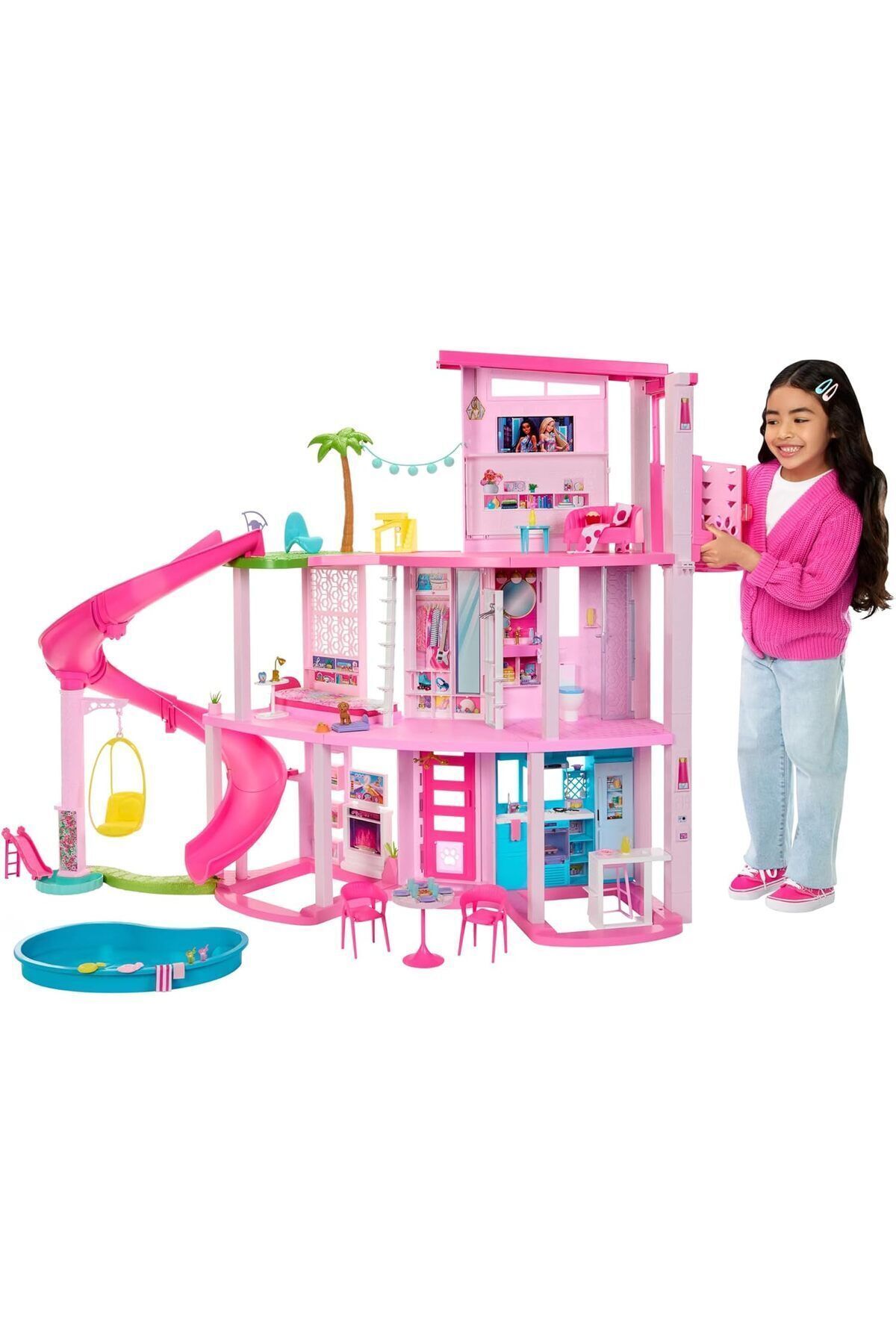 Cici Oyuncak Pool Party Doll House Barbie Dev Büyük Rüya Evi New Series
