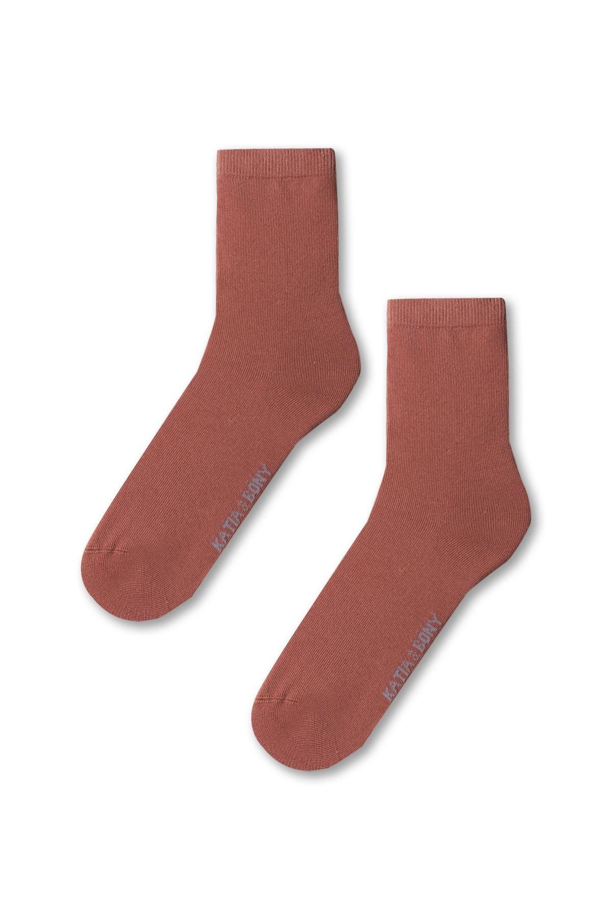 Katia & Bony Kadın Family Basic Soket Çorap Kahverengi