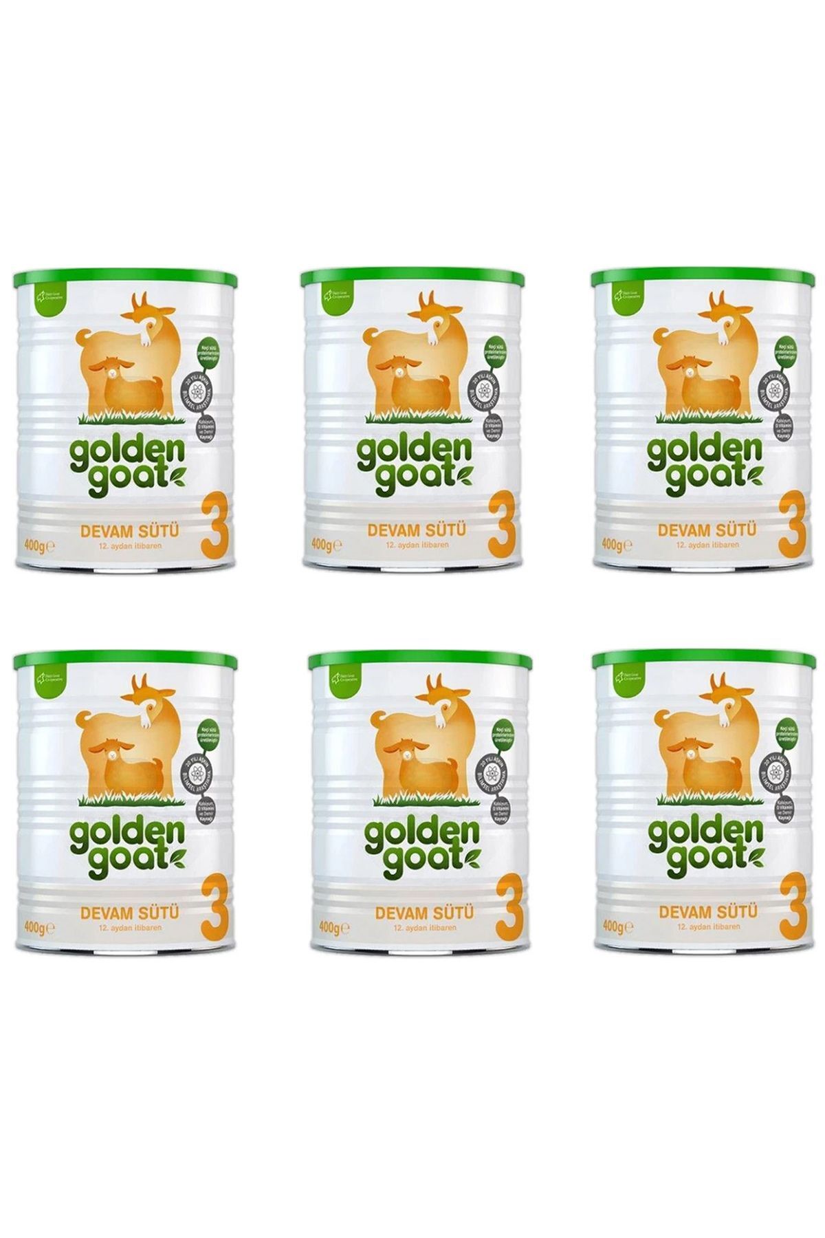 Golden Goat 3 Keçi Devam Sütü 400 gr 6 Adet