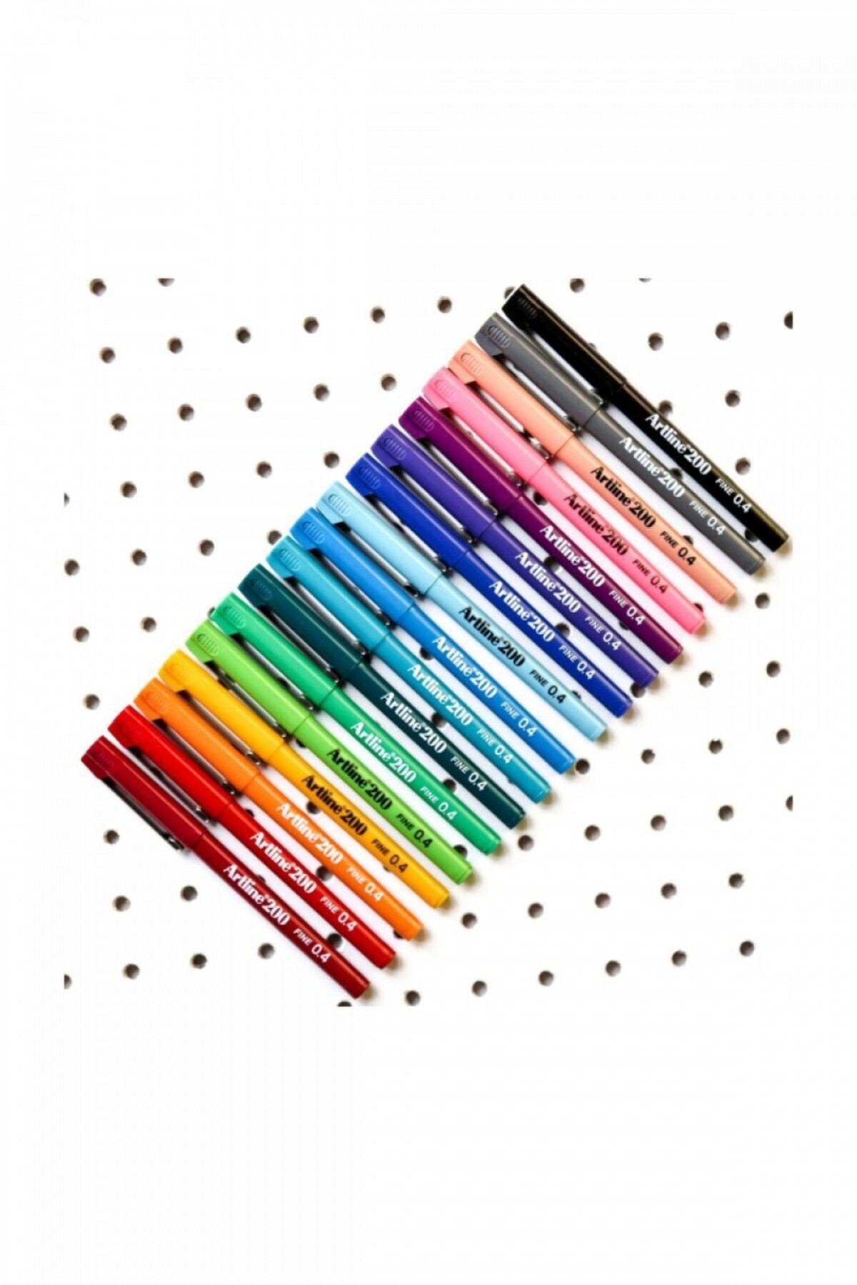 artline 200 Fineliner 0.4 Mm Ince Uçlu Yazı Ve Çizim Kalemi 15 Renk Set