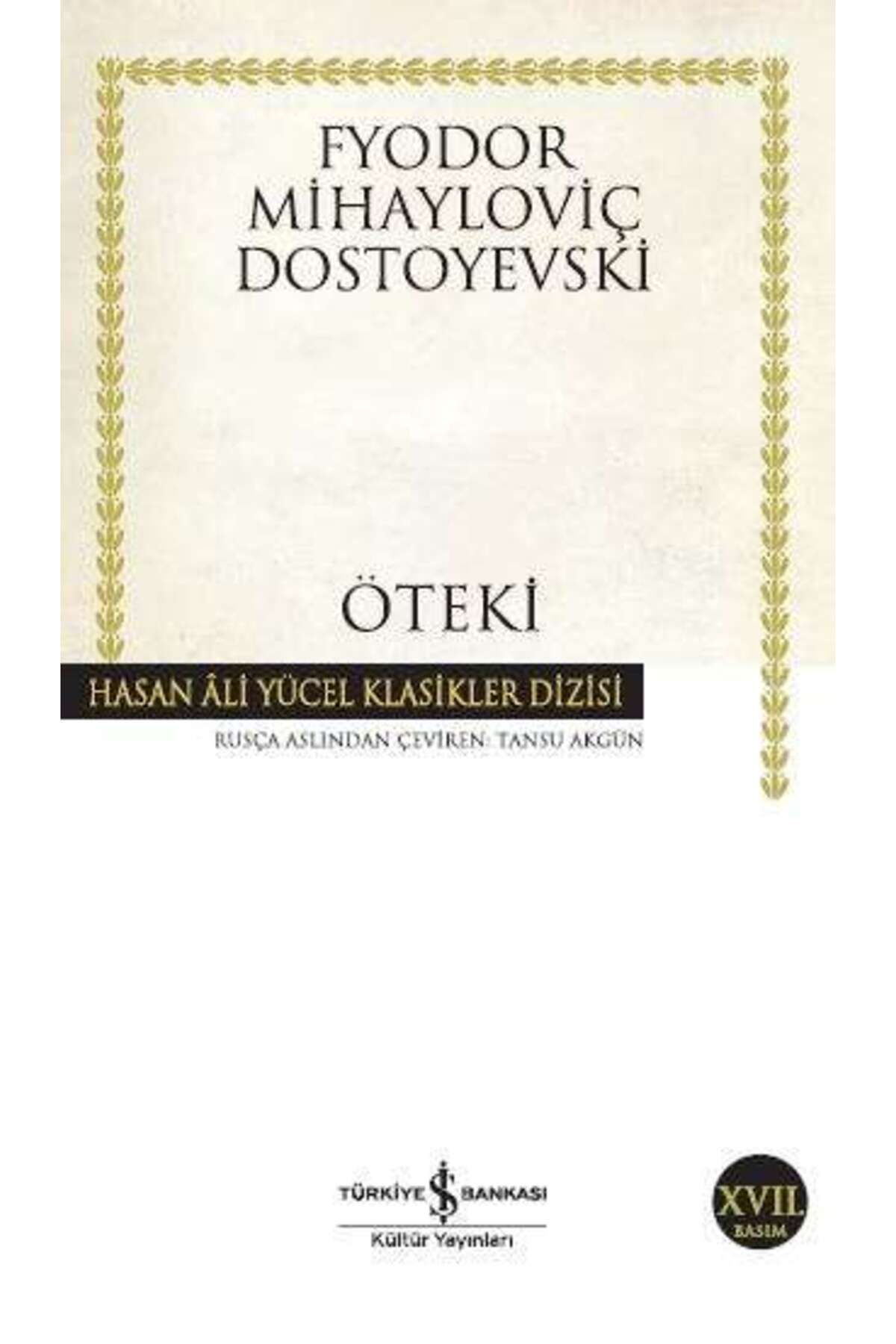 Türkiye İş Bankası Kültür Yayınları Öteki