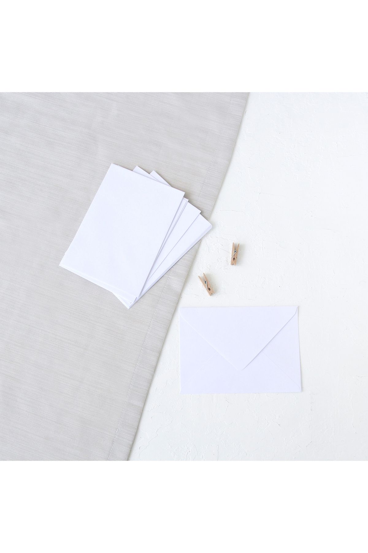 Bimotif Beyaz Standart Zarf, 13x18 Cm 50 Adet
