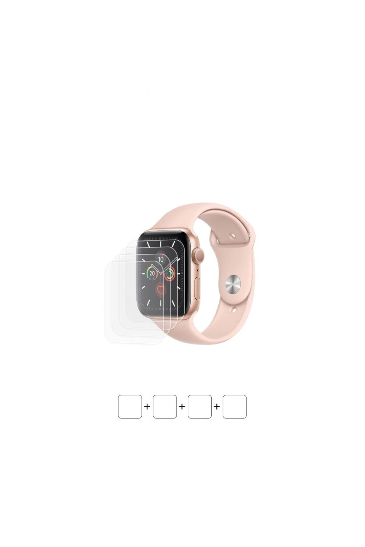Wrapsol Apple Watch Series 5 44 mm Akıllı Saat Ekran Koruyucu Poliüretan Film