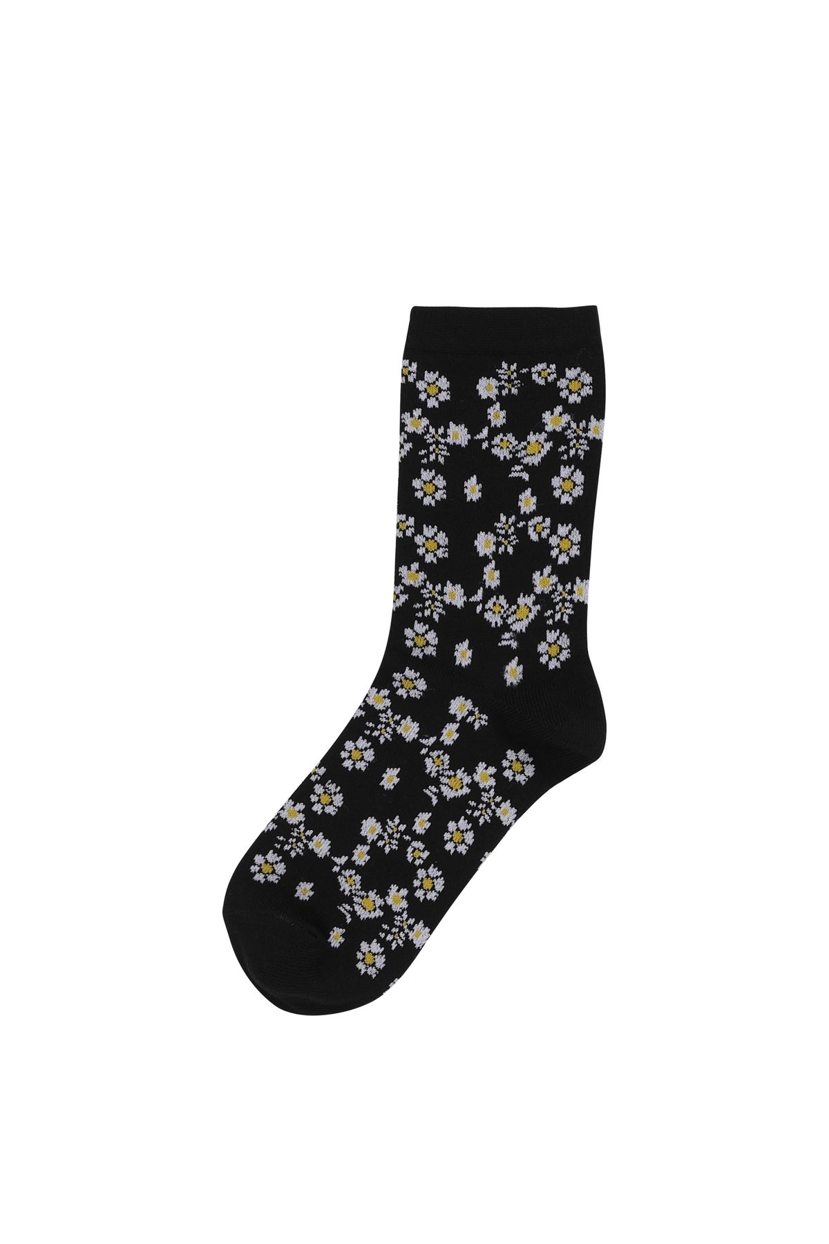 Colin’s Çiçek Baskılı Siyah Kadın Çorap Cl1061160