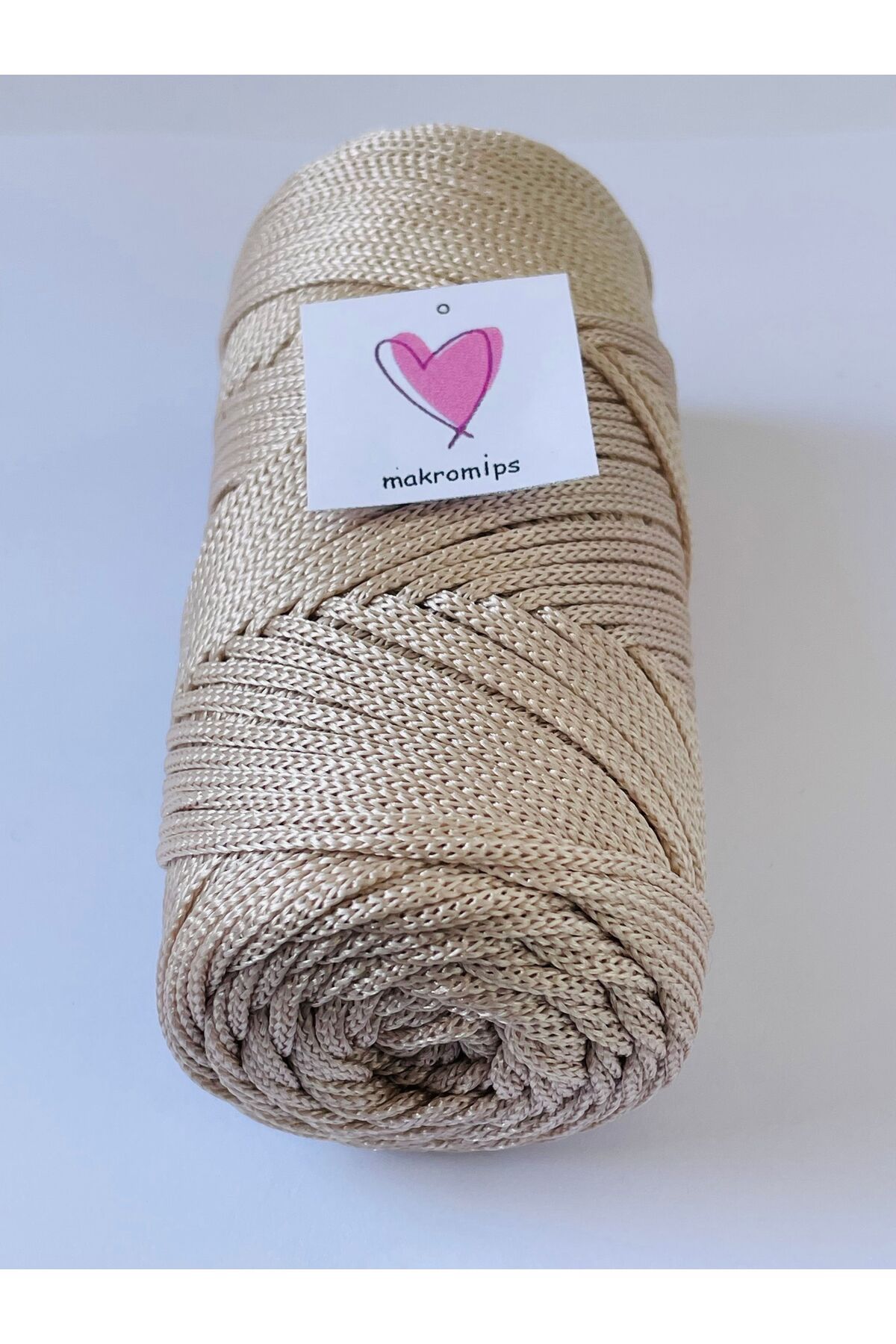 Makromİps POLYESTER MAKROME İP 100 gr 1,5 mm PREMIUM 1. KALİTE SUPLA ÇANTA HOBİ  EL ÖRGÜ İPİ İP