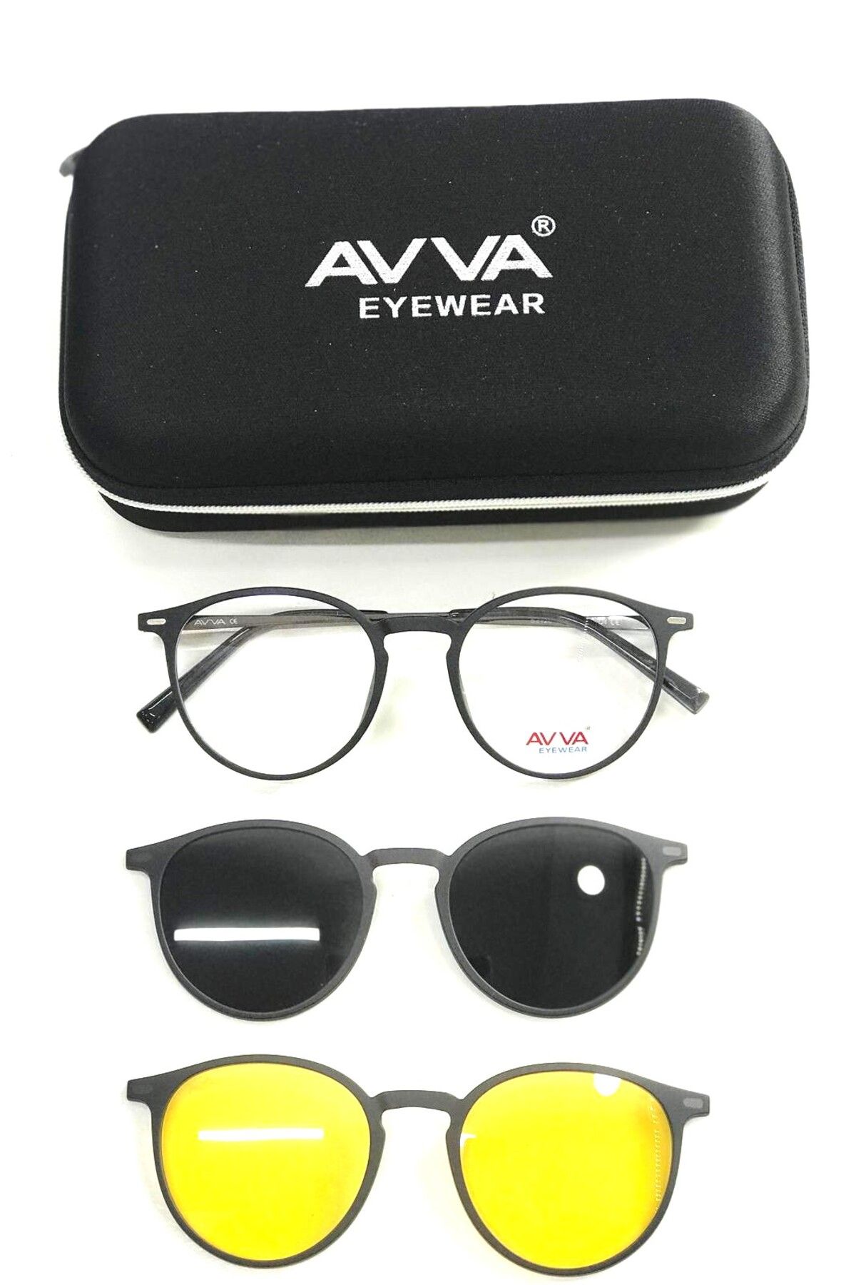 Avva 2120 c4  polarize&antifar klipsli unisex güneş gözlüğü