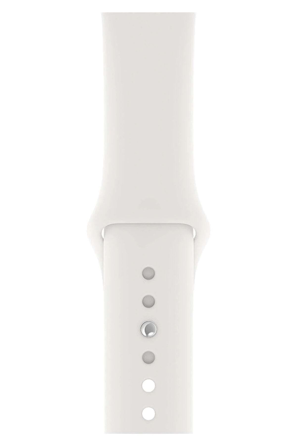 Gomax Apple Watch 2 3 4 5 6 7 Se Uyumlu 38 40 41mm A+ Kalite Silikon Kordon Kayış Bileklik
